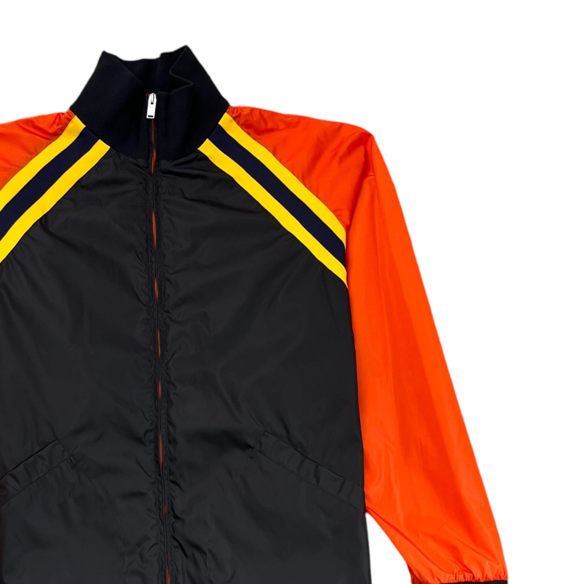 Men's Gg Logo Print Windbreaker Black Size IT 52 / XL