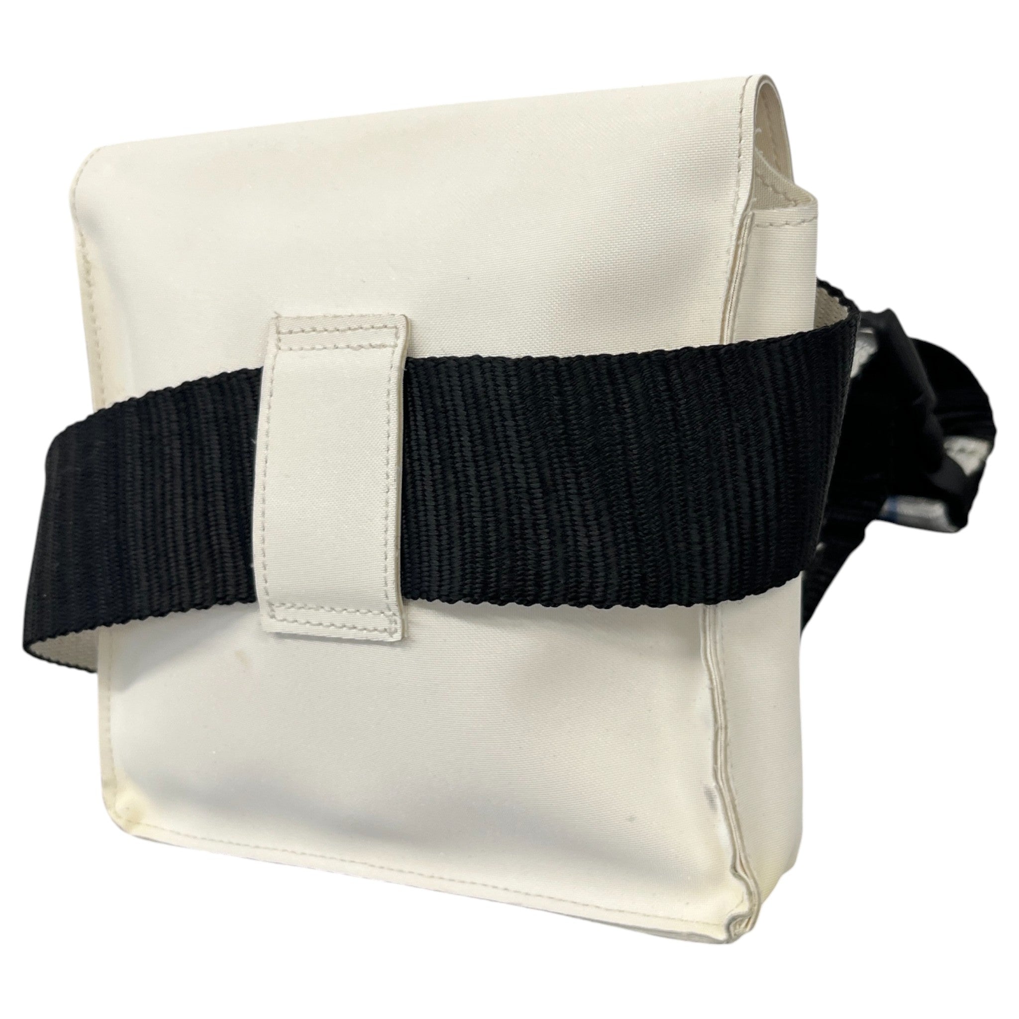 Women's Vintage Nylon Logo Strap Belt Bag Cream