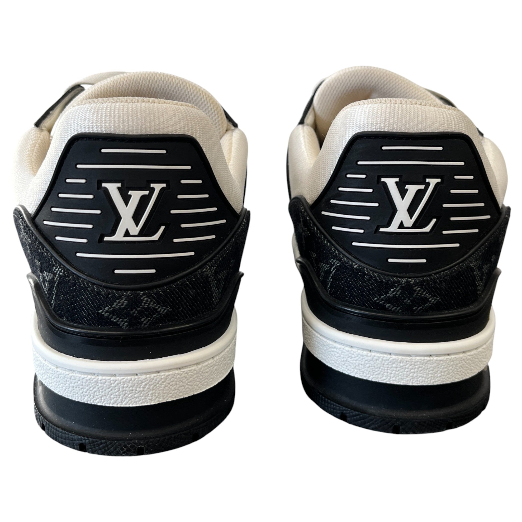 Men's Lv Denim Low Trainers Black Size EU 42 / UK 8