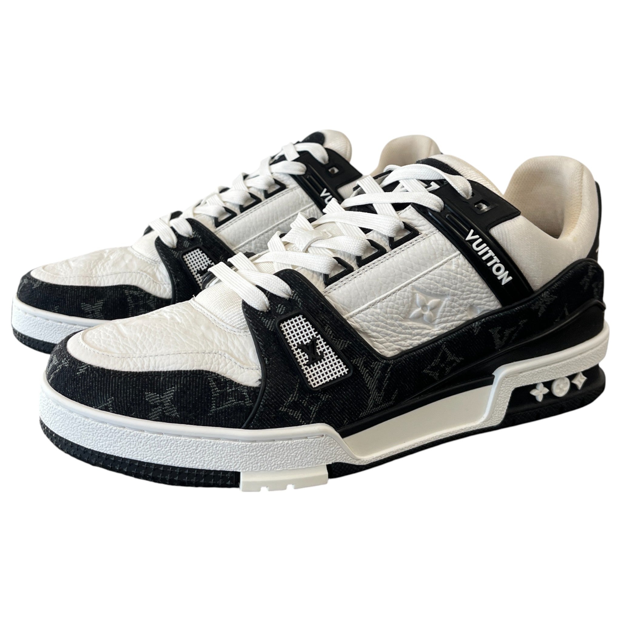 Men's Lv Denim Low Trainers Black Size EU 42 / UK 8