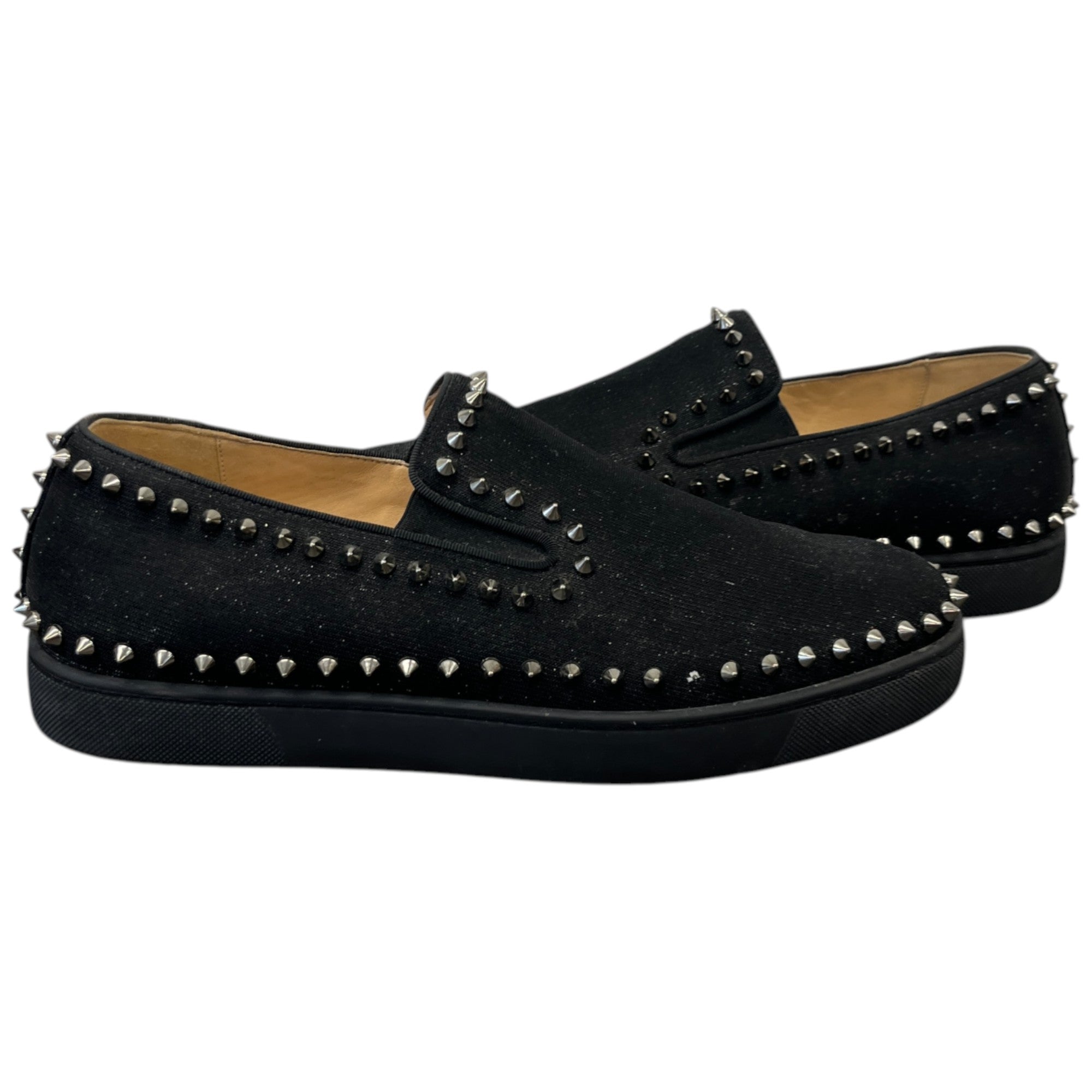 Men's Studded Loafers Black Size EU 42.5 / UK 8.5