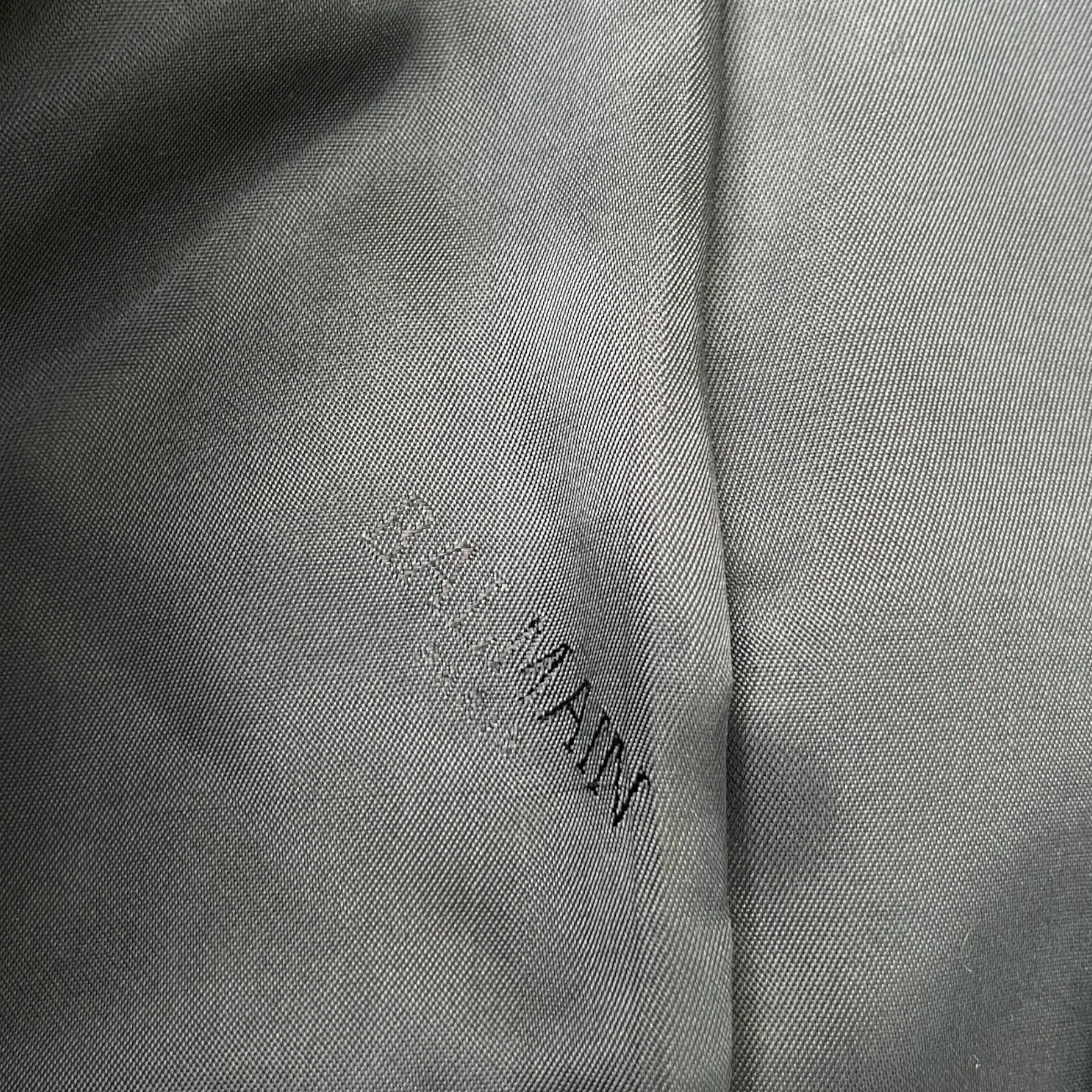 Men's Fine Check Blazer Jacket Navy Size L