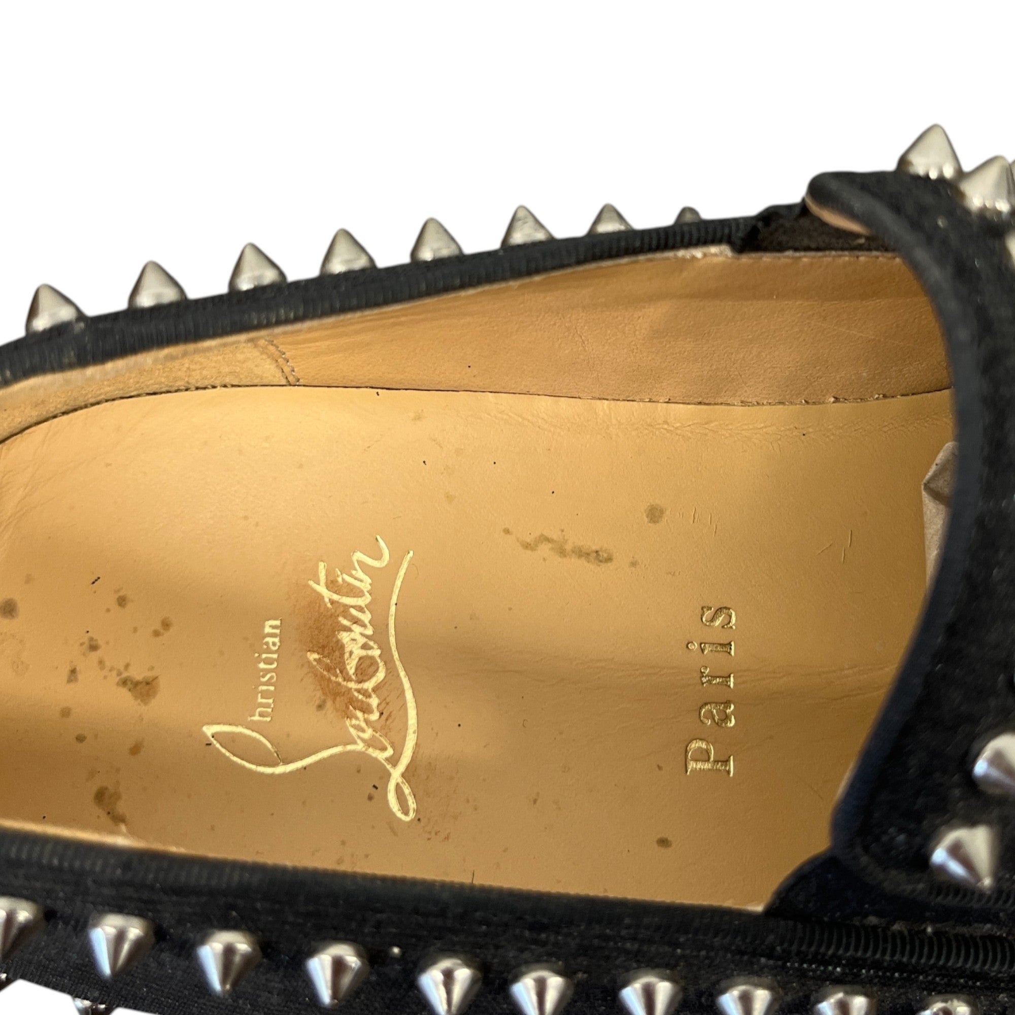 Men's Studded Loafers Black Size EU 42.5 / UK 8.5