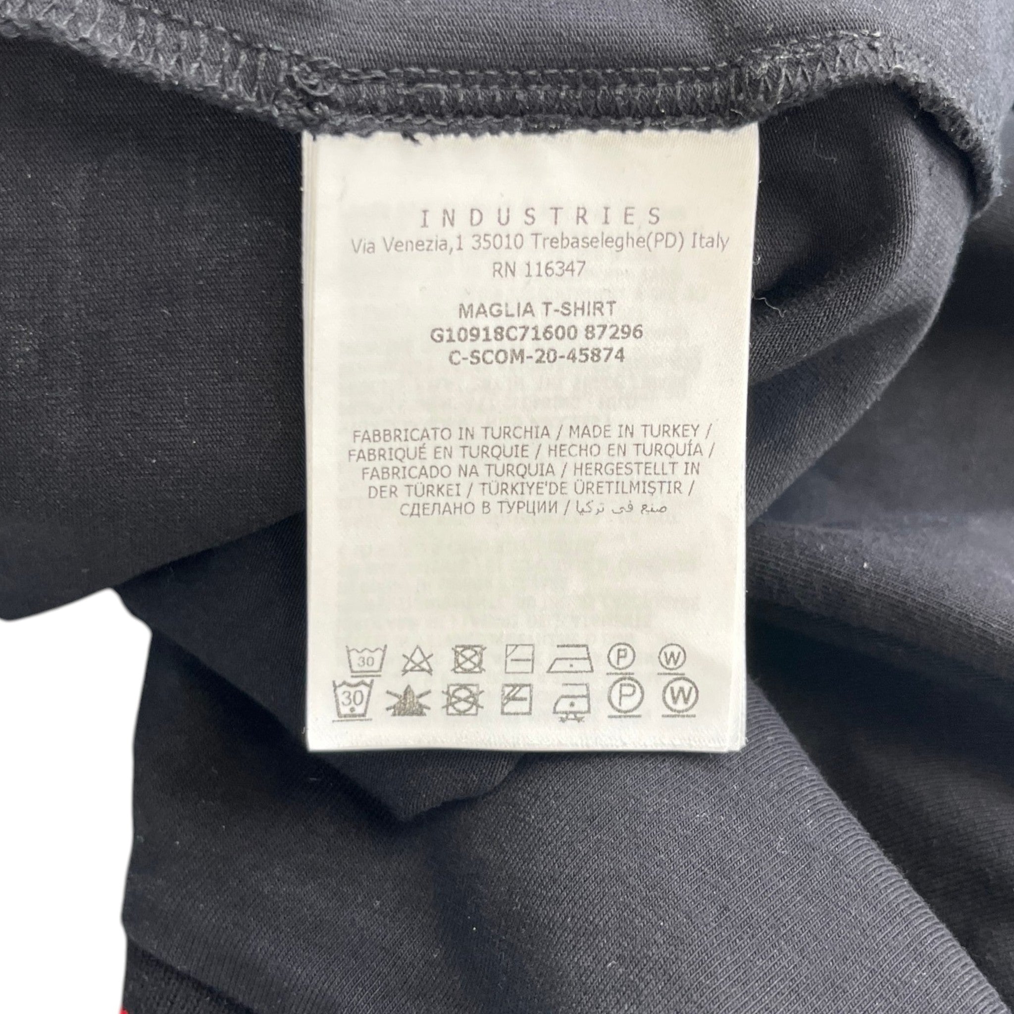 Men's Maglia T-Shirt Black Size S