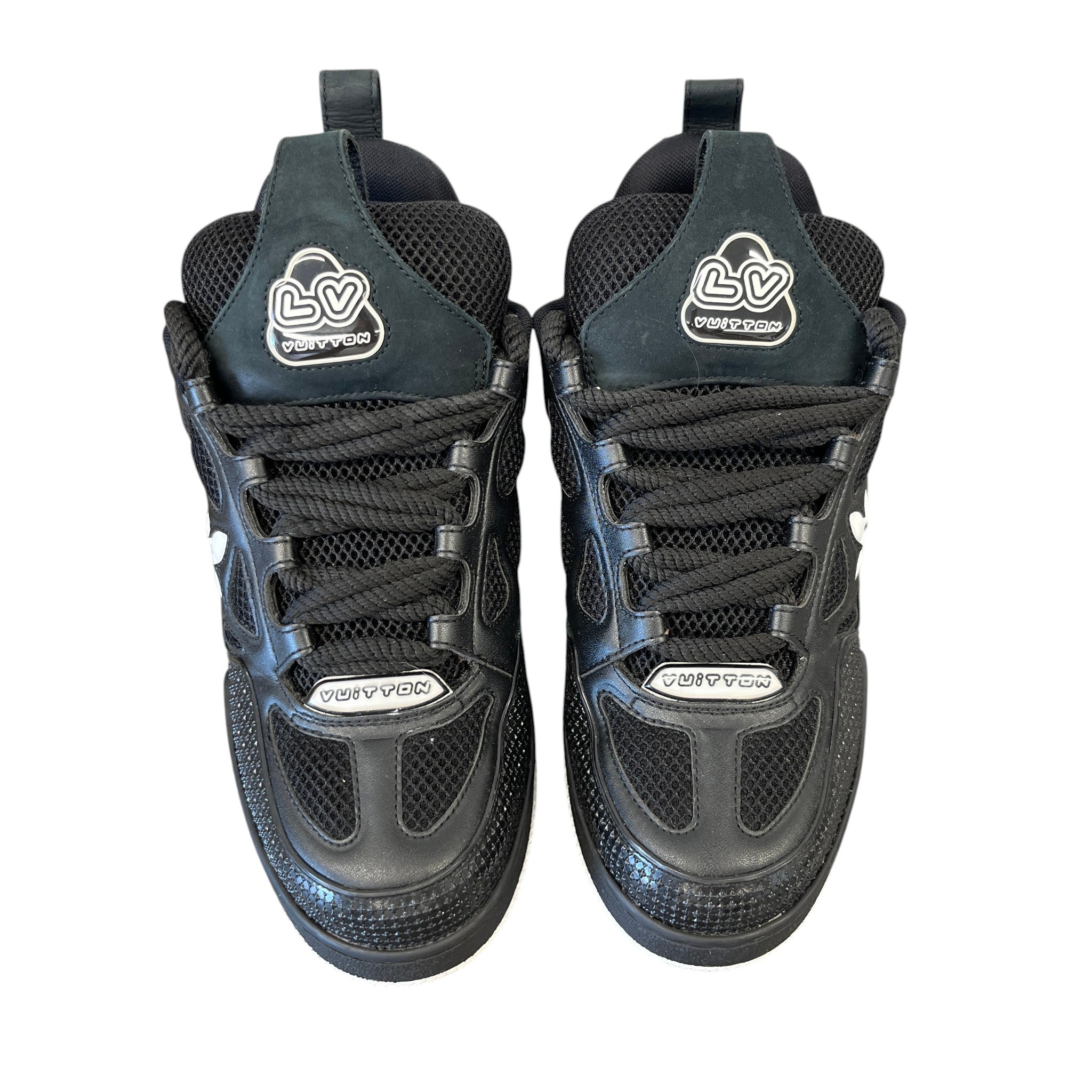 Men's Lv Skate Low Trainers Black Size EU 40 / UK 6