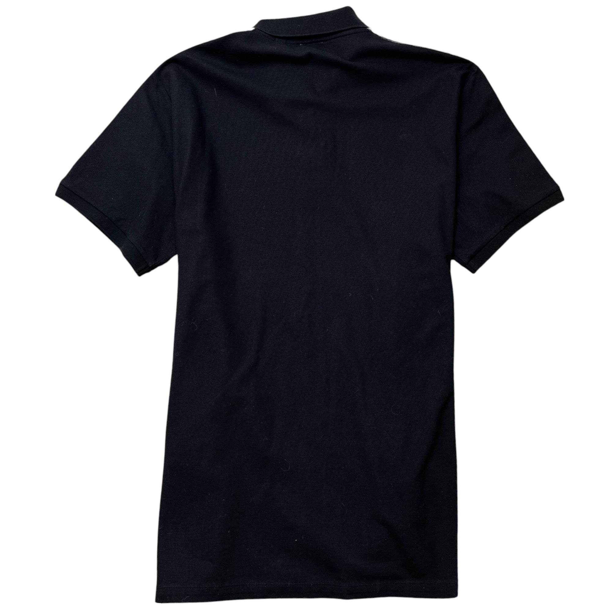 Men's Tape Logo Polo Shirt Black Size XXL