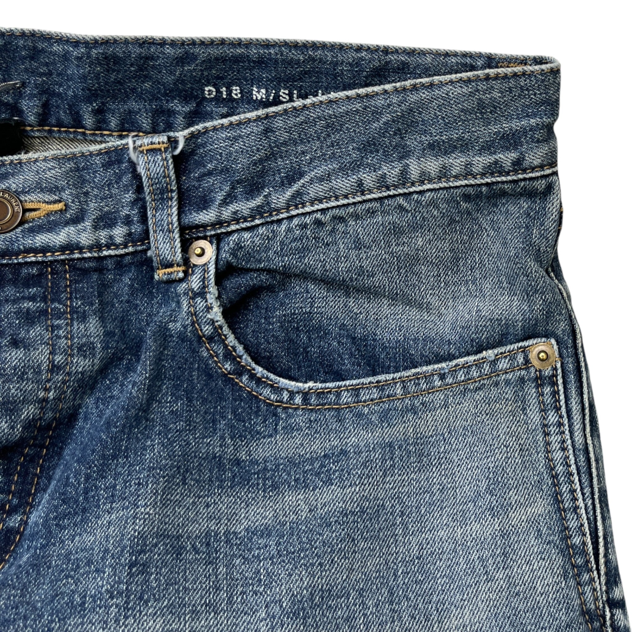 Men's Paris D18 M/Sl-Lw Jeans Blue Size Waist 32"