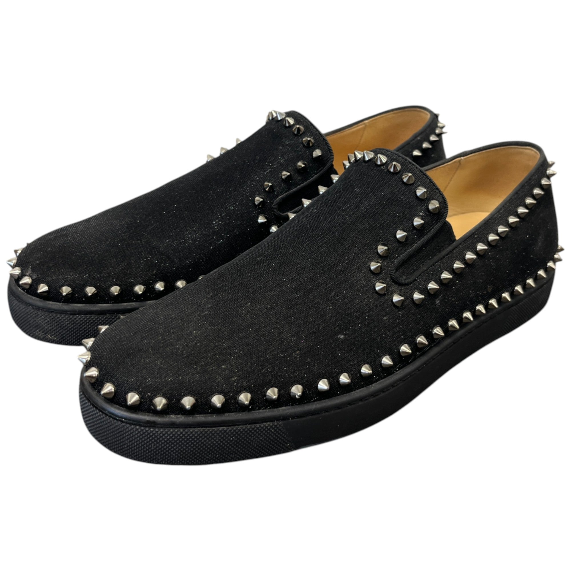 Men's Studded Loafers Black Size EU 42.5 / UK 8.5