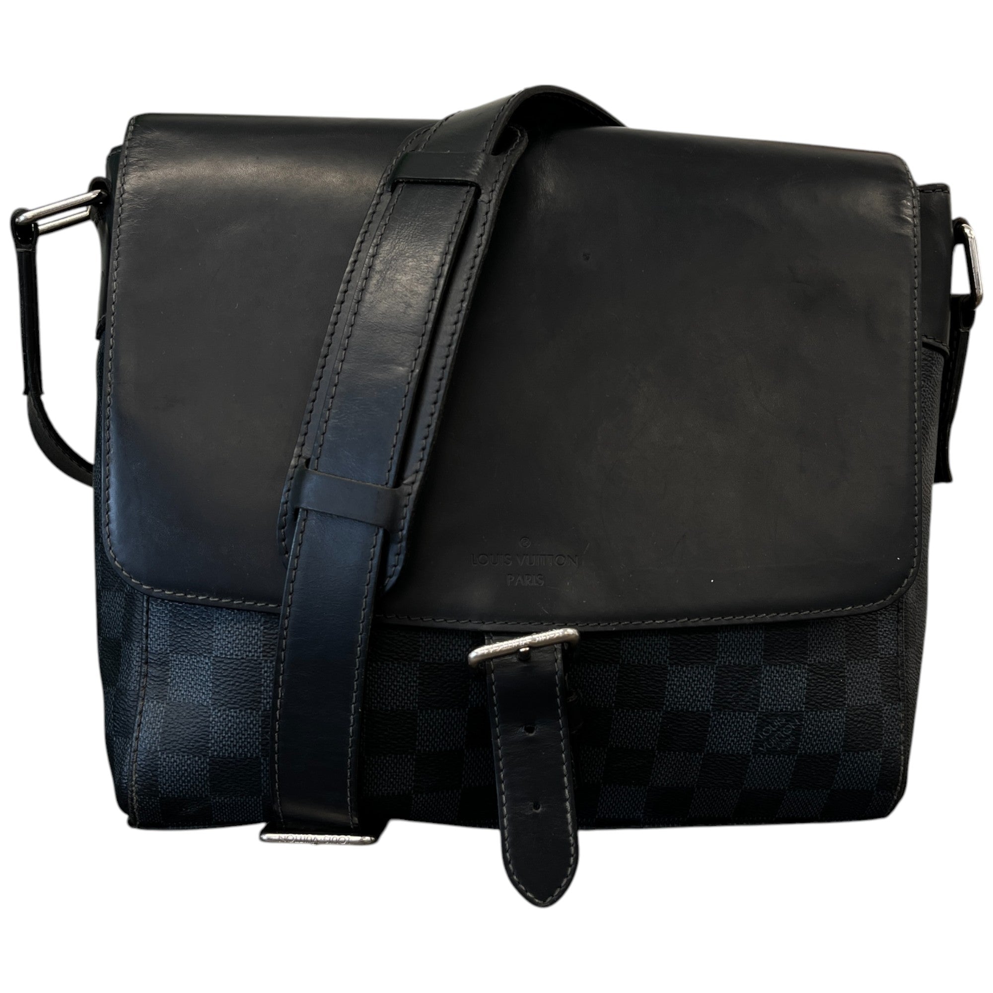 Men's Damier Colbalt Newport Bag Black