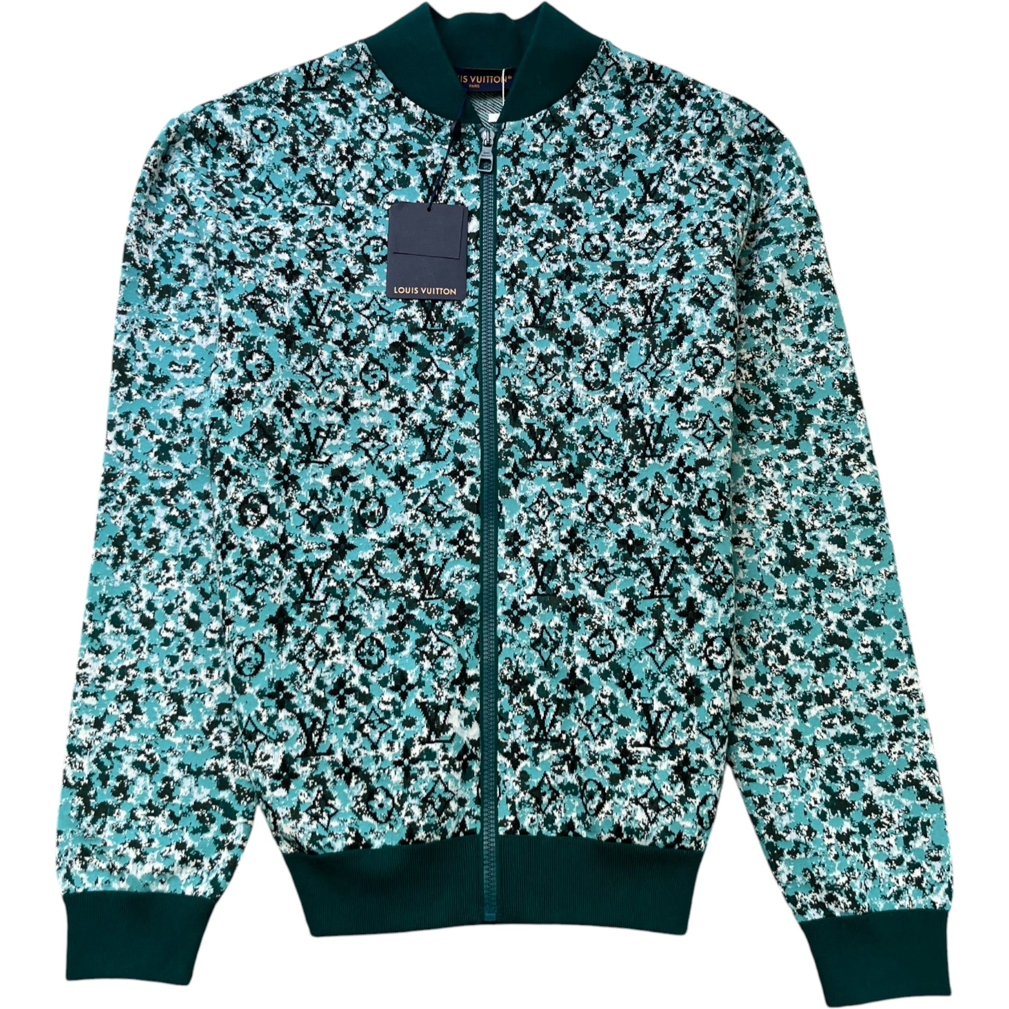 Men's Pointillism Monogram Jacket Green Size M