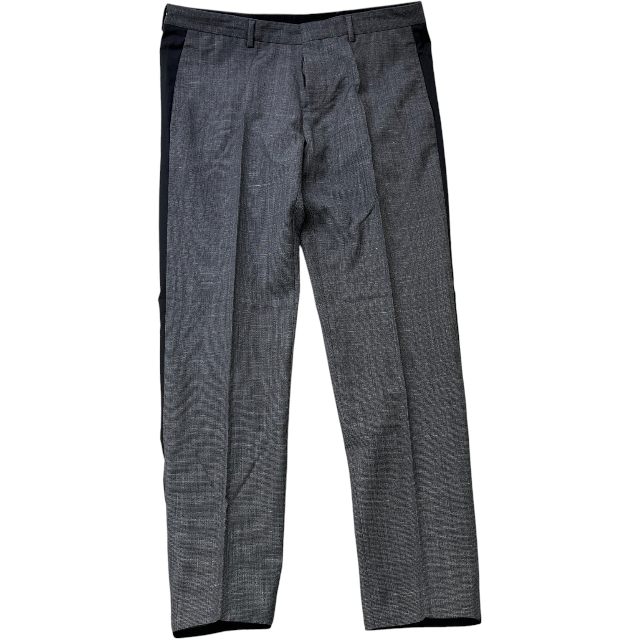 Men's Cigarette Trousers Grey Size IT 48 / UK 32