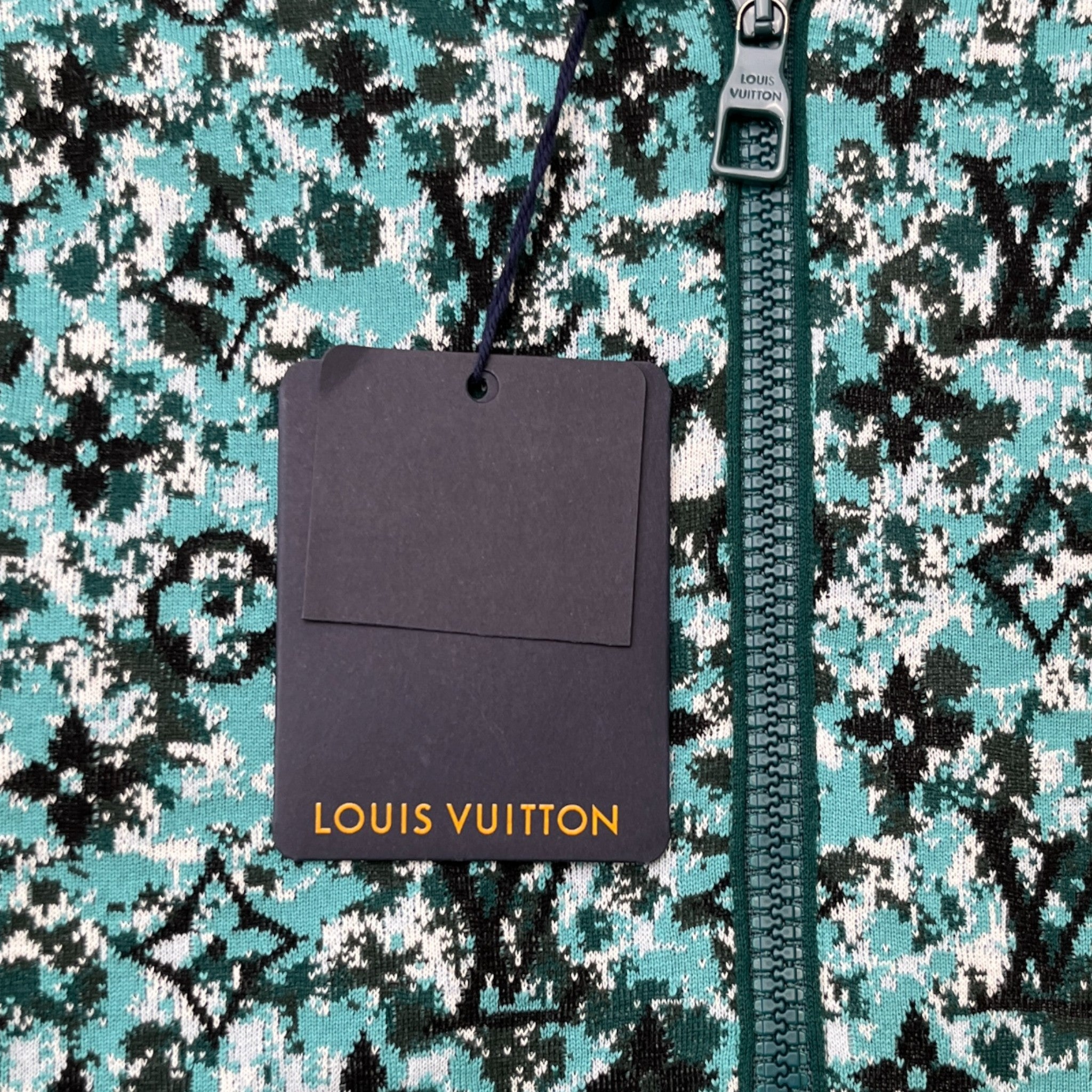 Men's Pointillism Monogram Jacket Green Size M