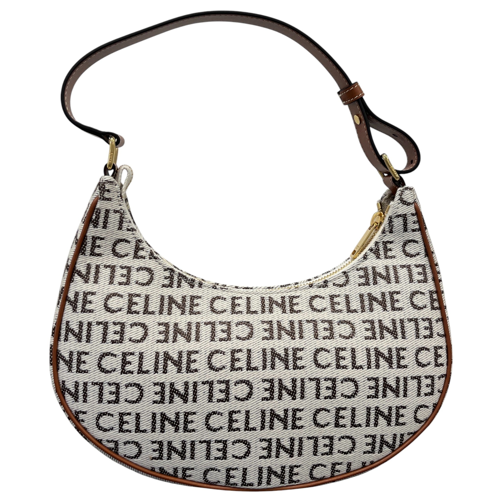 Women's Ava Textile Celine All Over Handbag Tan