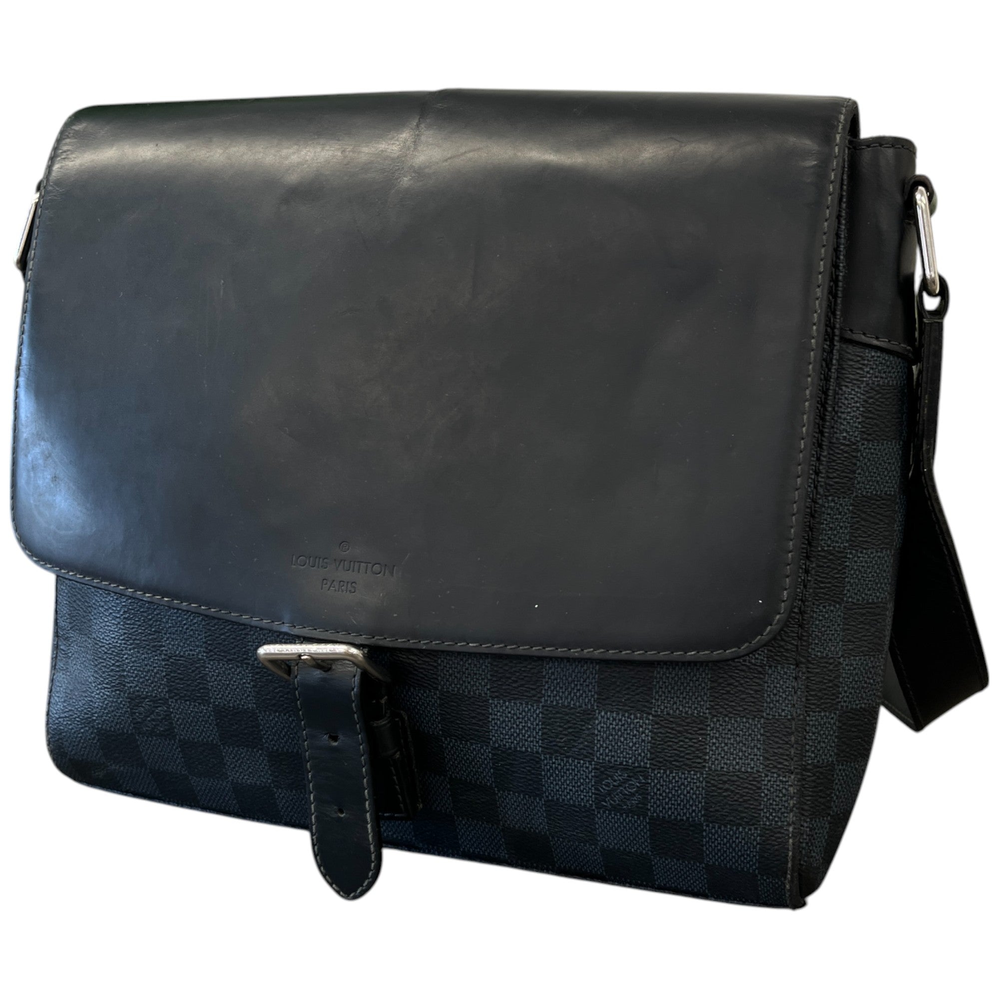 Men's Damier Colbalt Newport Bag Black