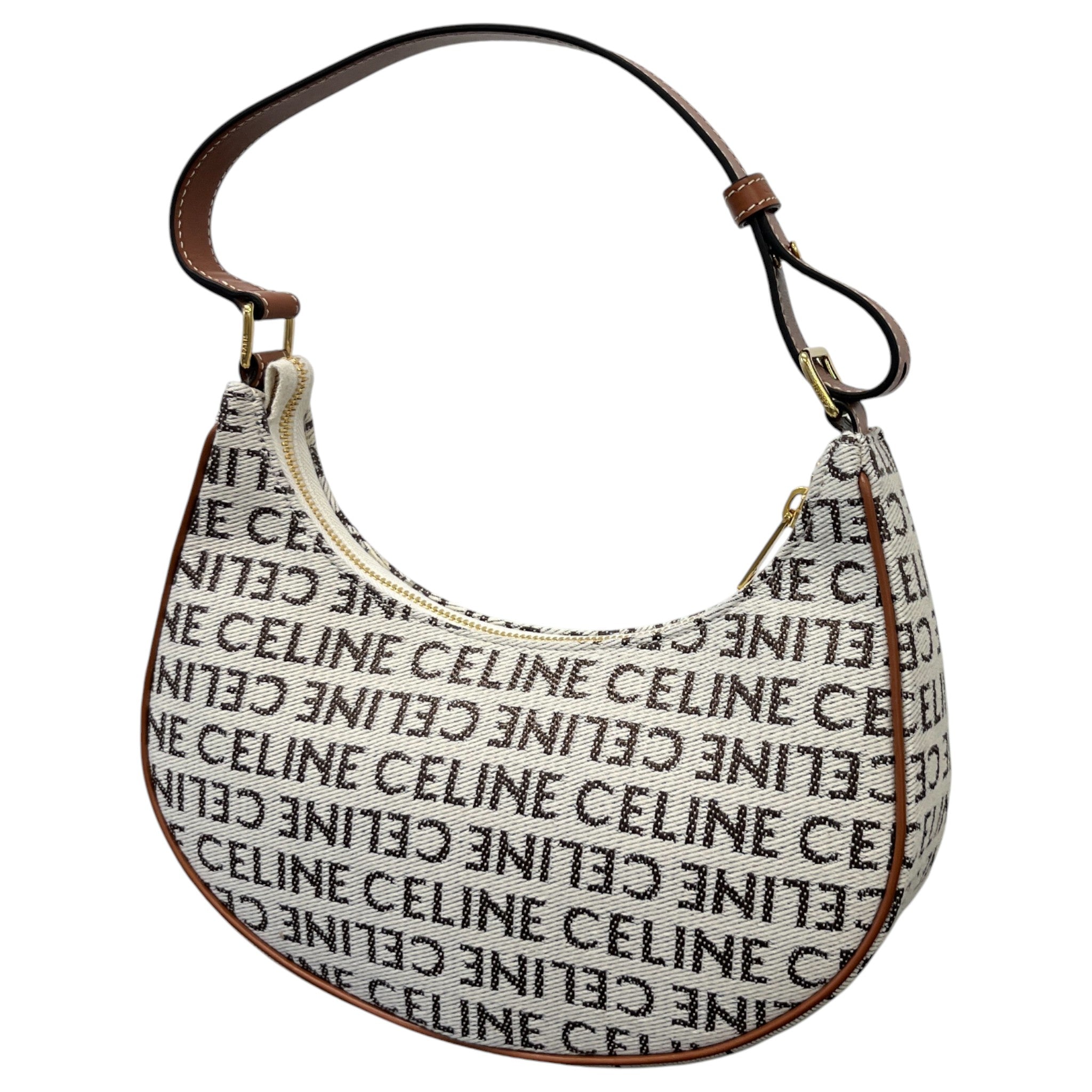 Women's Ava Textile Celine All Over Handbag Tan