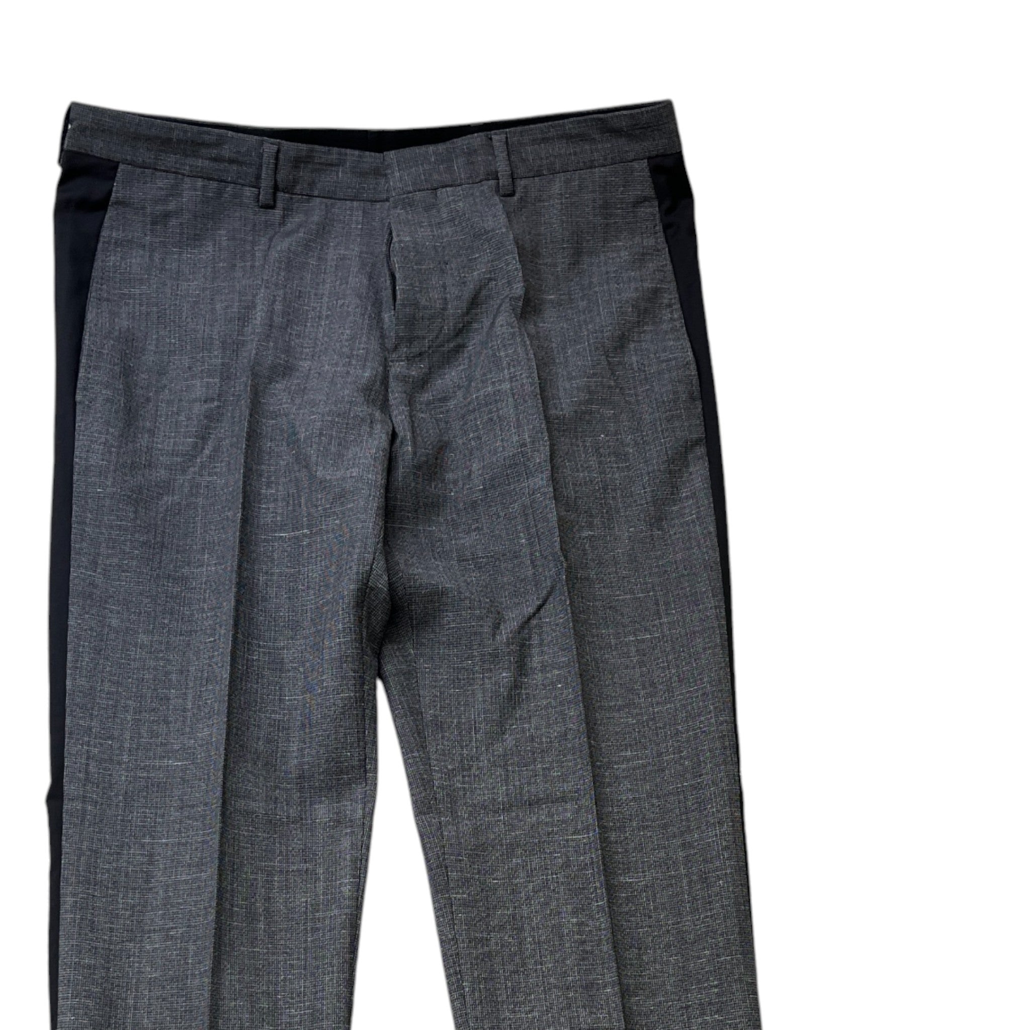Men's Cigarette Trousers Grey Size IT 48 / UK 32