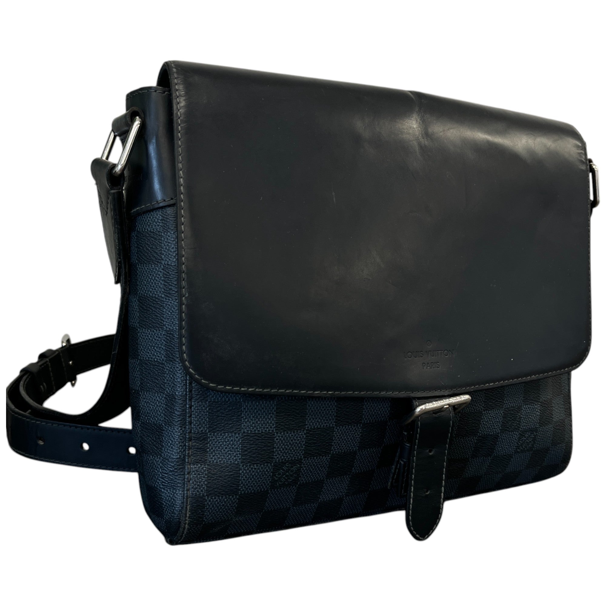 Men's Damier Colbalt Newport Bag Black