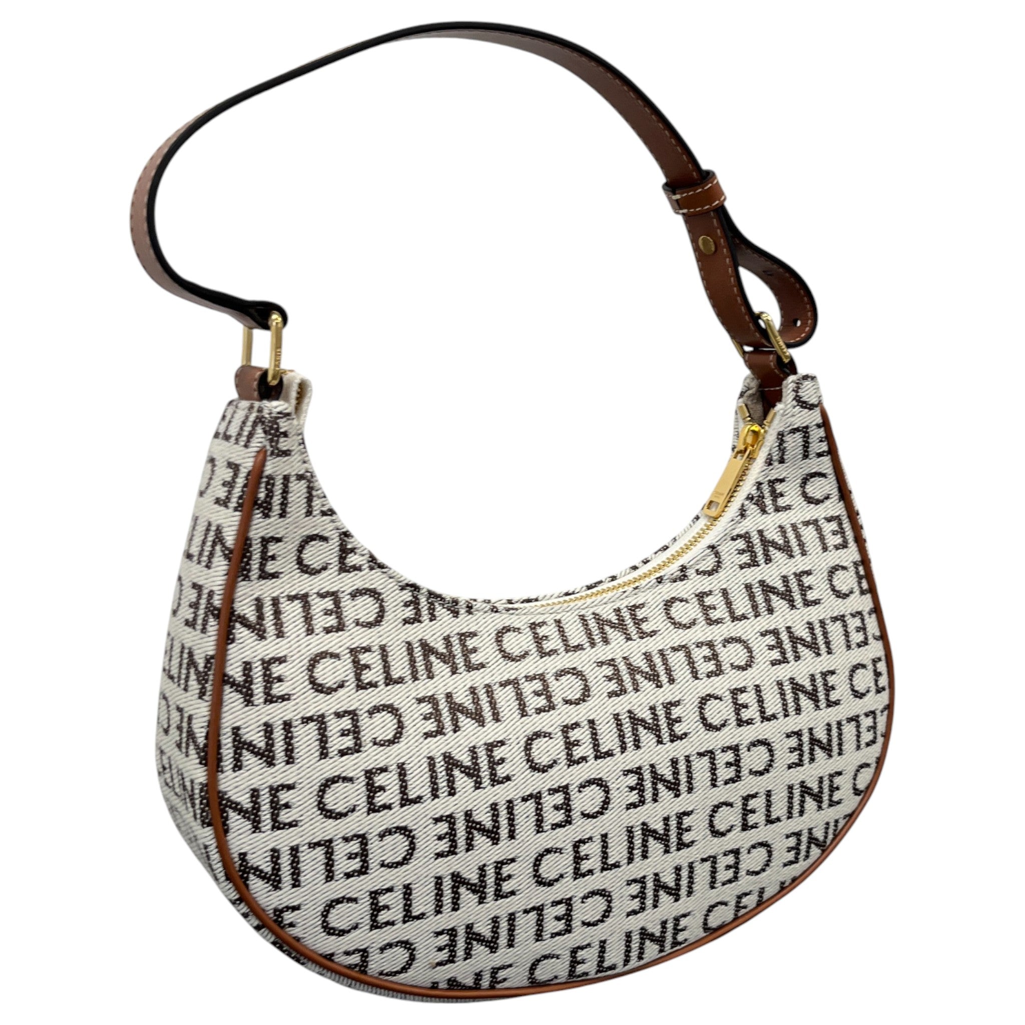 Women's Ava Textile Celine All Over Handbag Tan