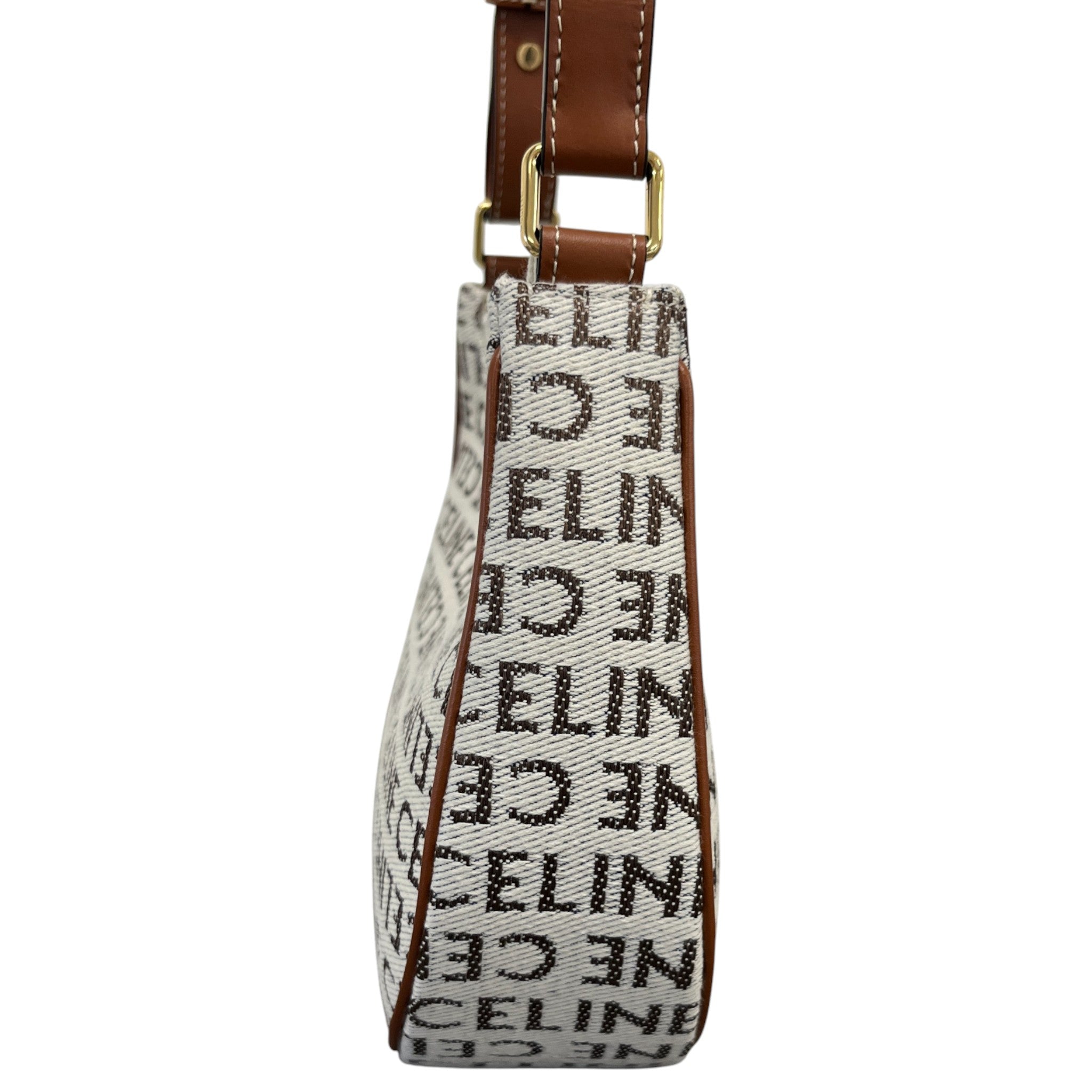 Women's Ava Textile Celine All Over Handbag Tan