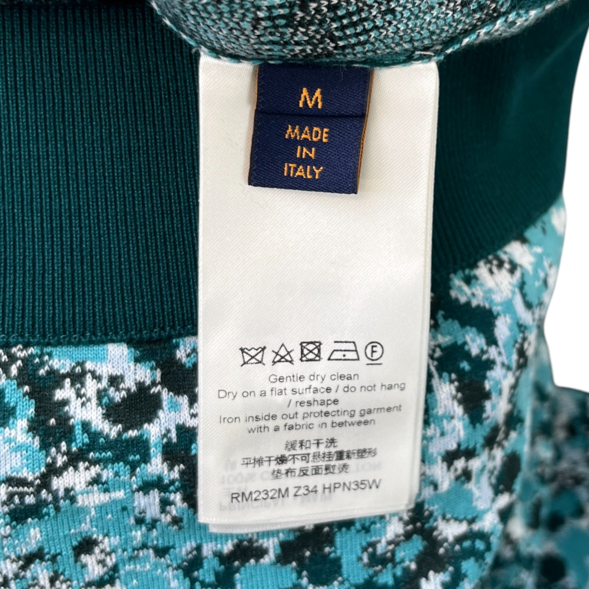 Men's Pointillism Monogram Jacket Green Size M