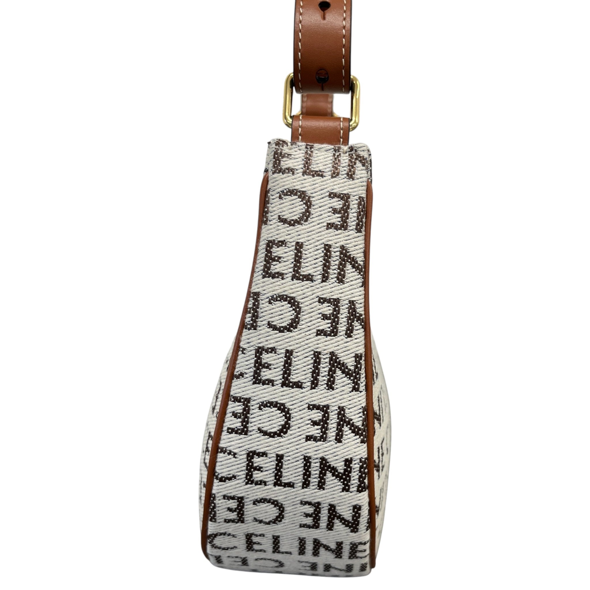 Women's Ava Textile Celine All Over Handbag Tan