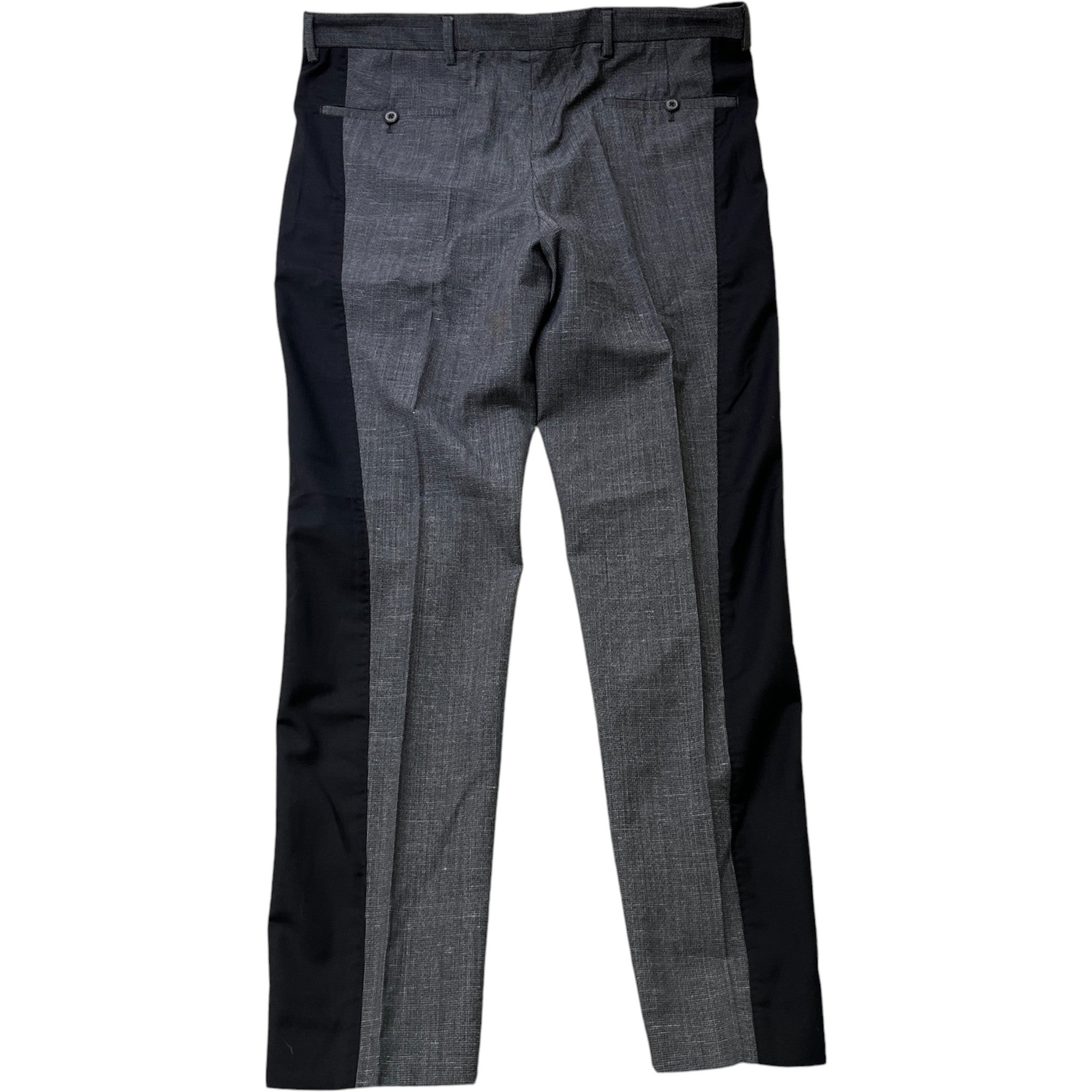 Men's Cigarette Trousers Grey Size IT 48 / UK 32