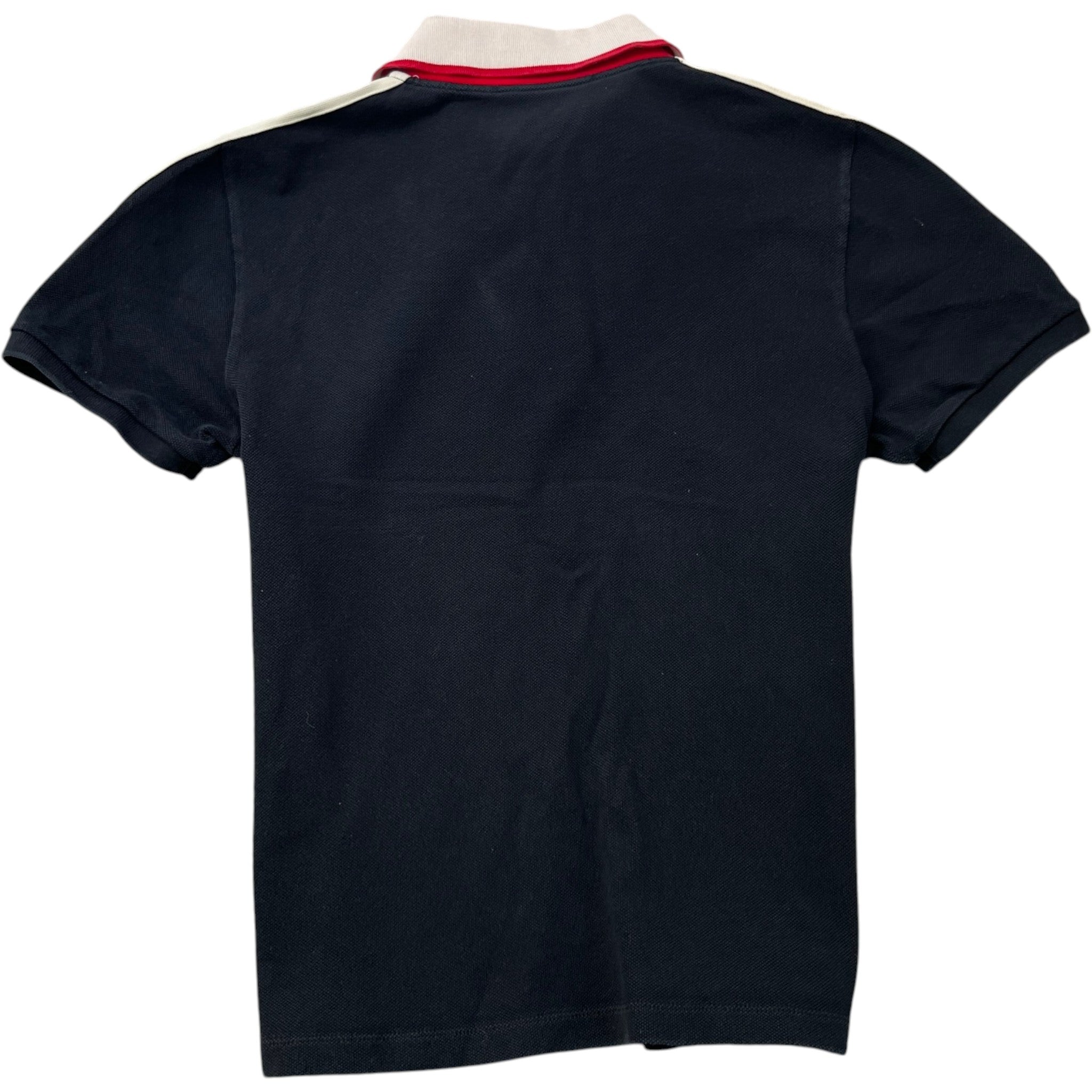Men's Tape Logo Polo Shirt Black Size M