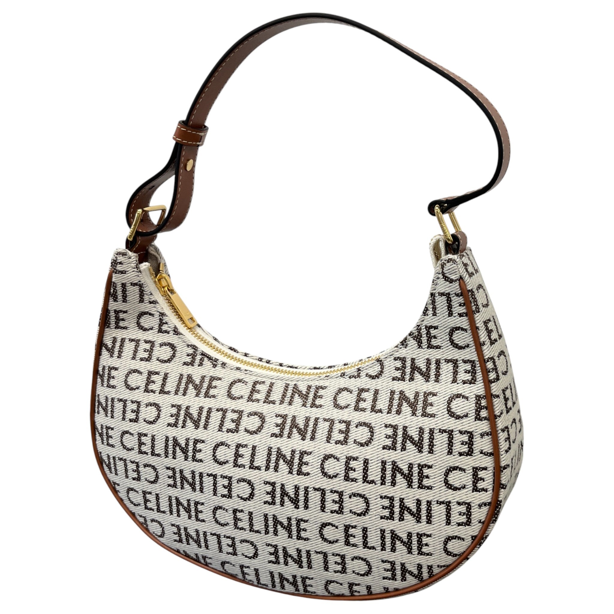 Women's Ava Textile Celine All Over Handbag Tan