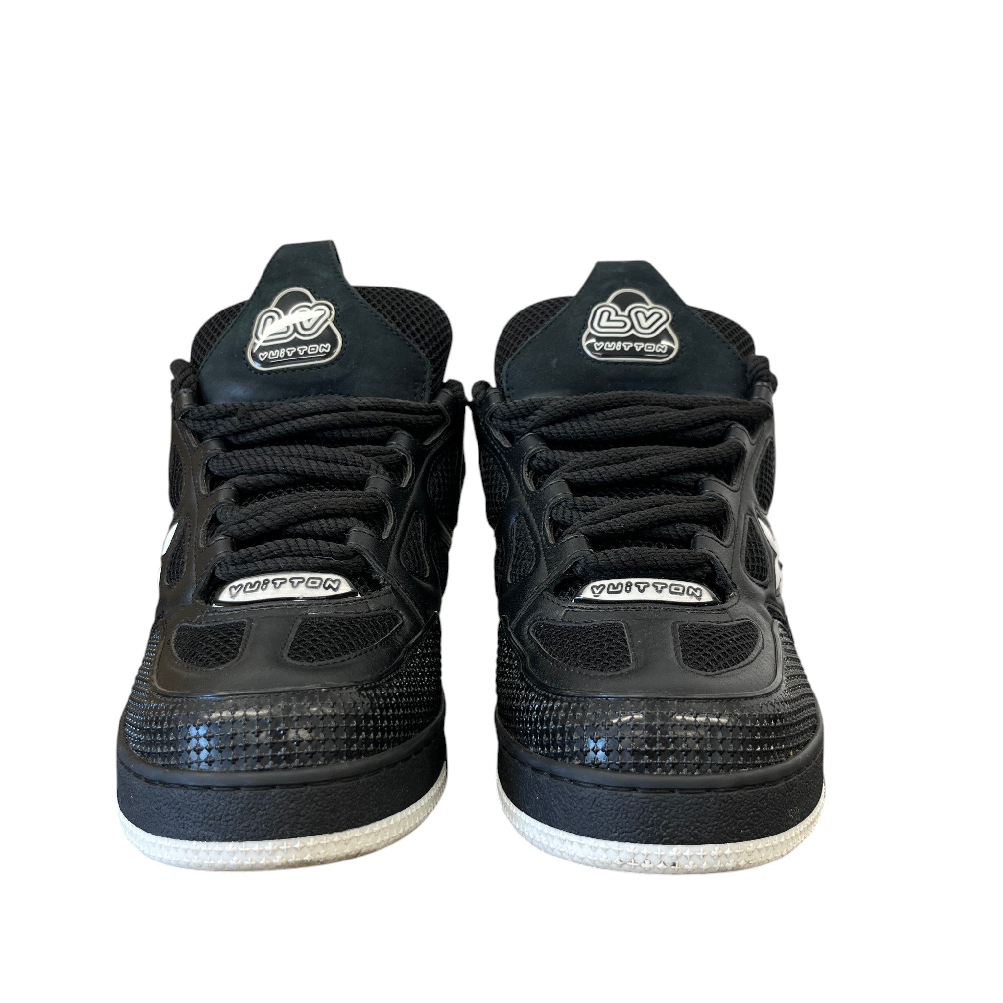 Men's Lv Skate Low Trainers Black Size EU 40 / UK 6
