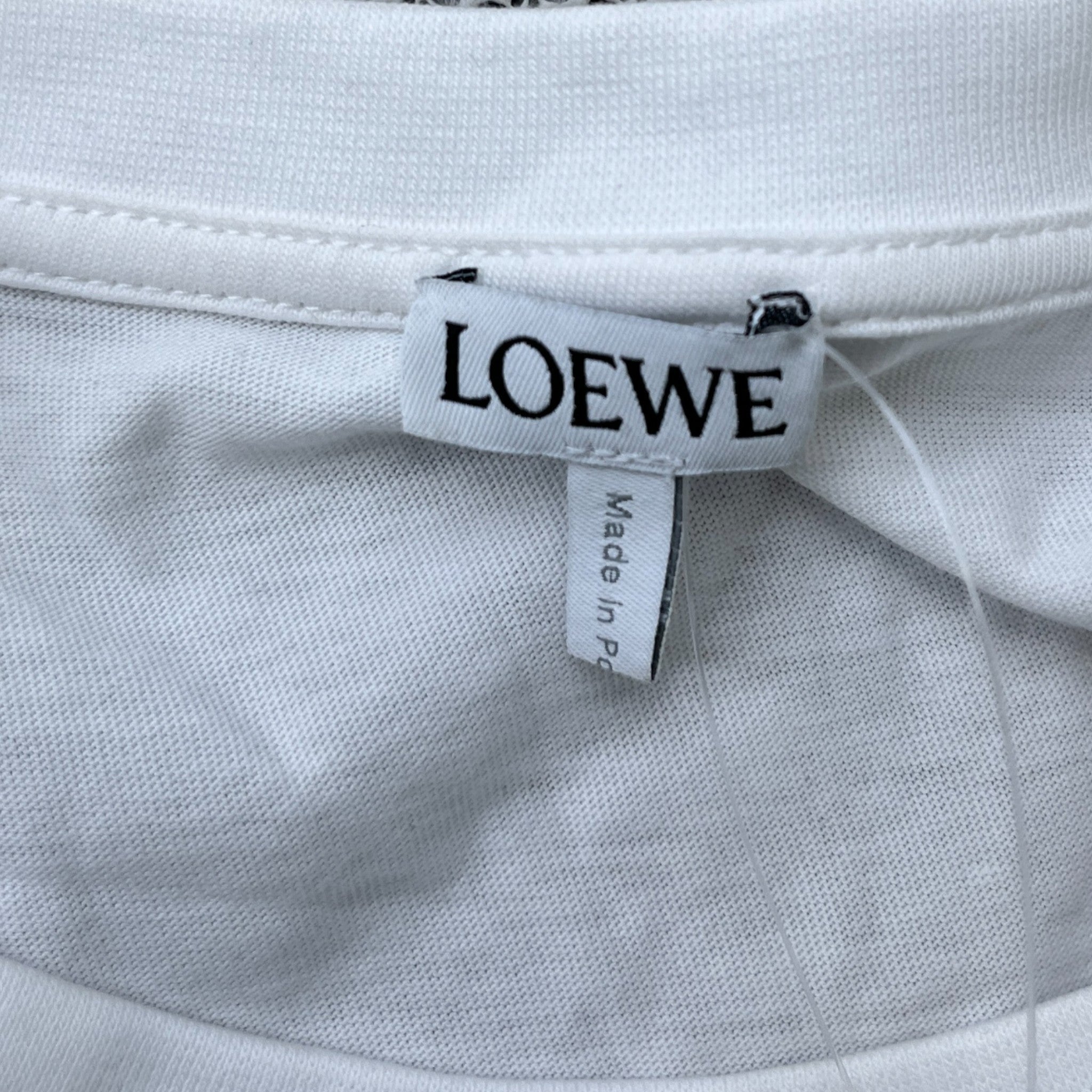 Men's Embroidered Anagram T-Shirt White Size M