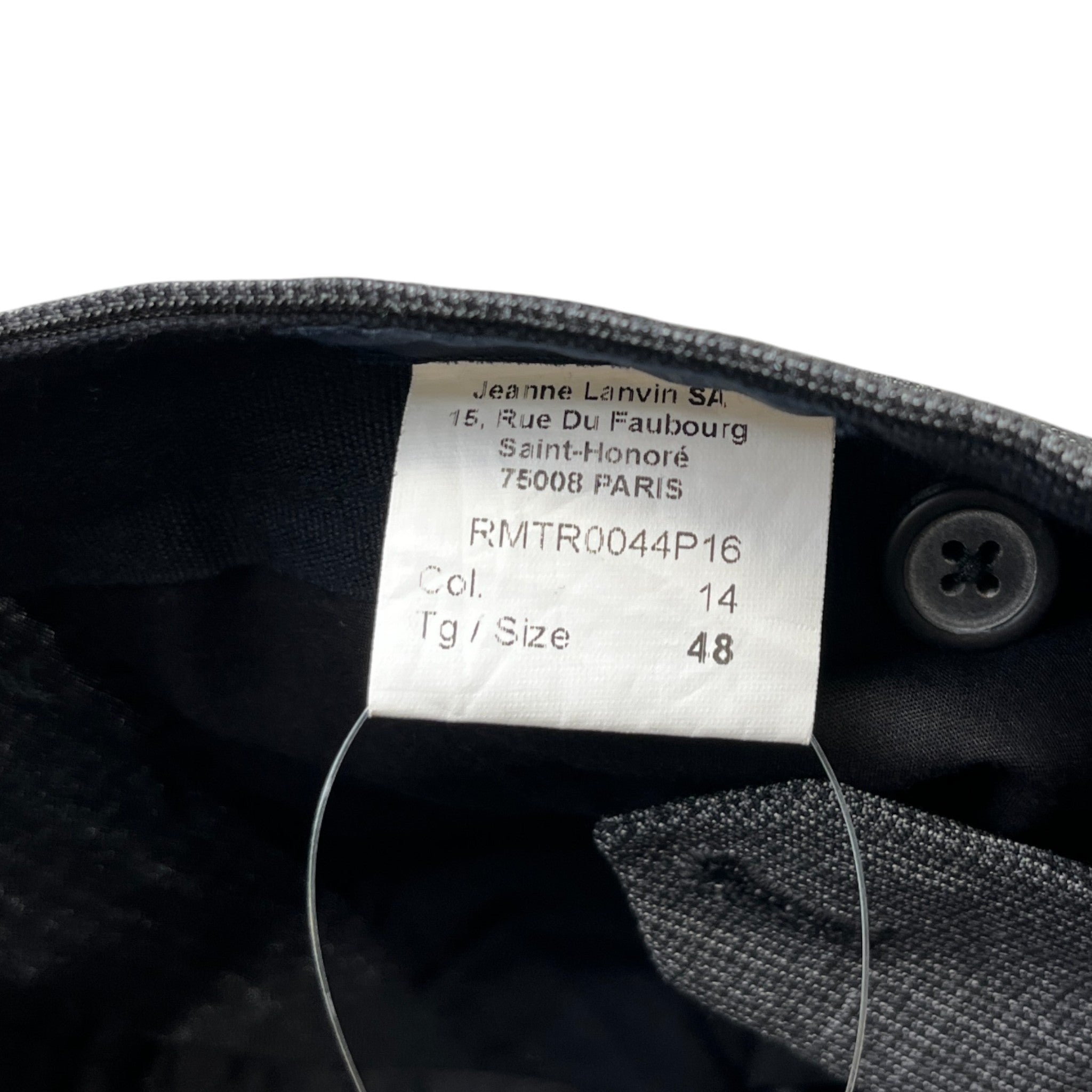 Men's Cigarette Trousers Grey Size IT 48 / UK 32