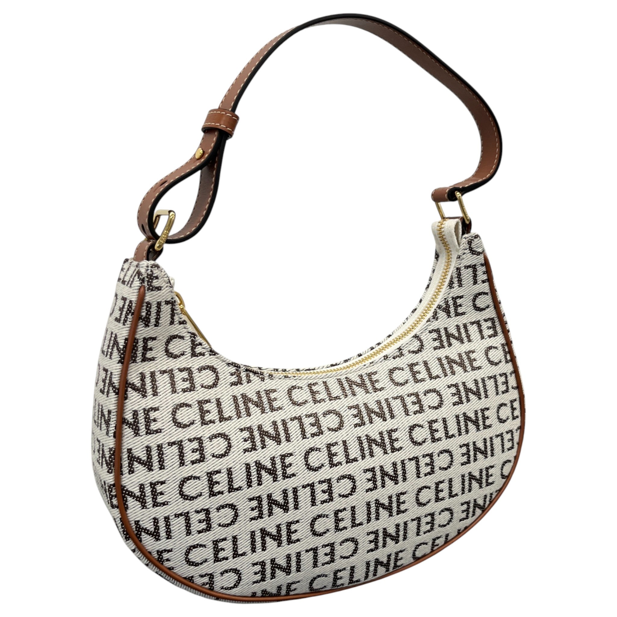 Women's Ava Textile Celine All Over Handbag Tan