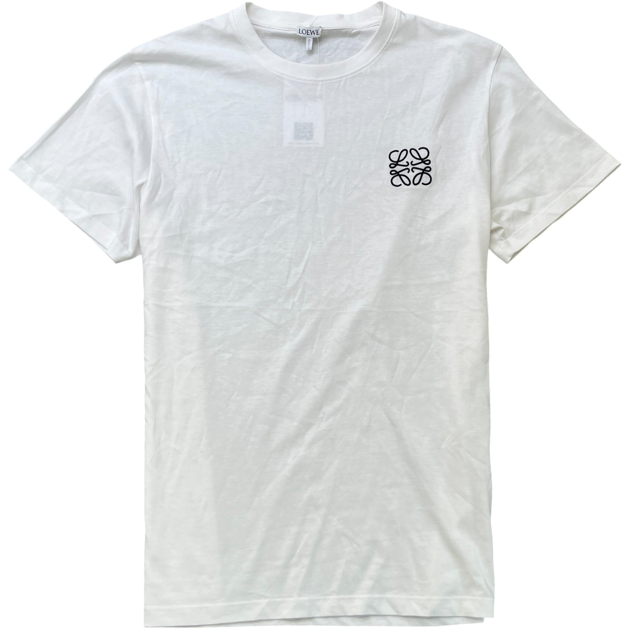 Men's Embroidered Anagram T-Shirt White Size M