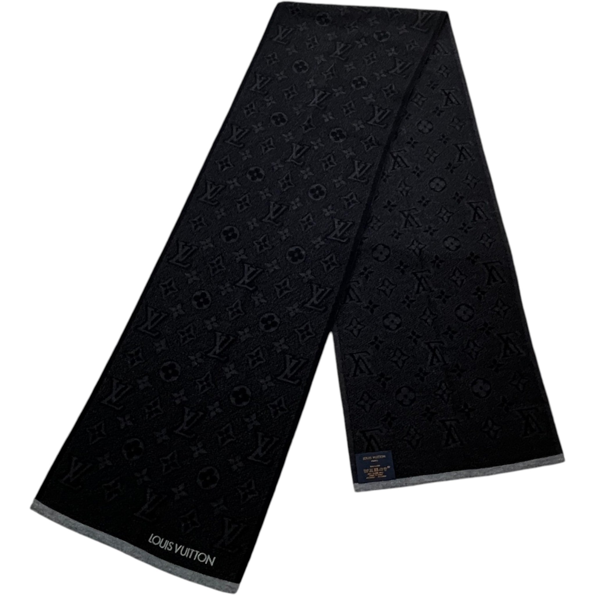 Men's Monogram Eclipse Scarf Black