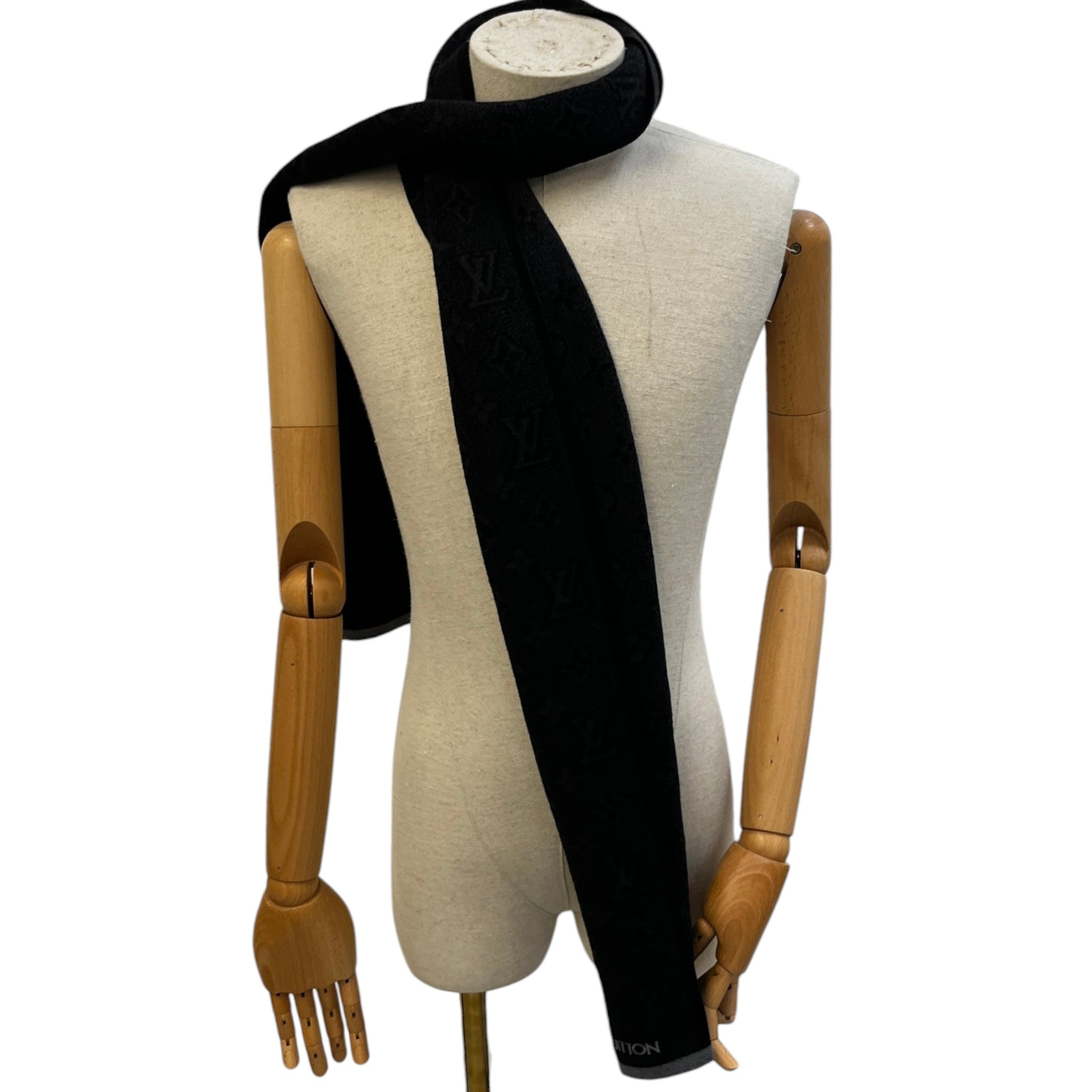 Men's Monogram Eclipse Scarf Black