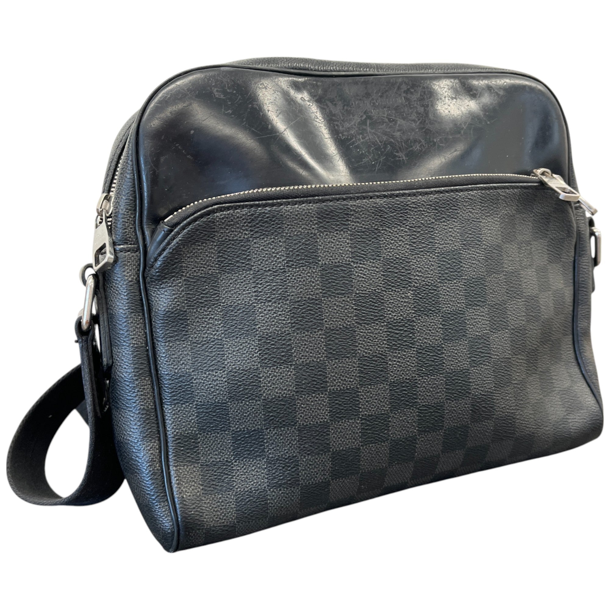 Men's Damier Graphite Dayton Messenger Bag Grey