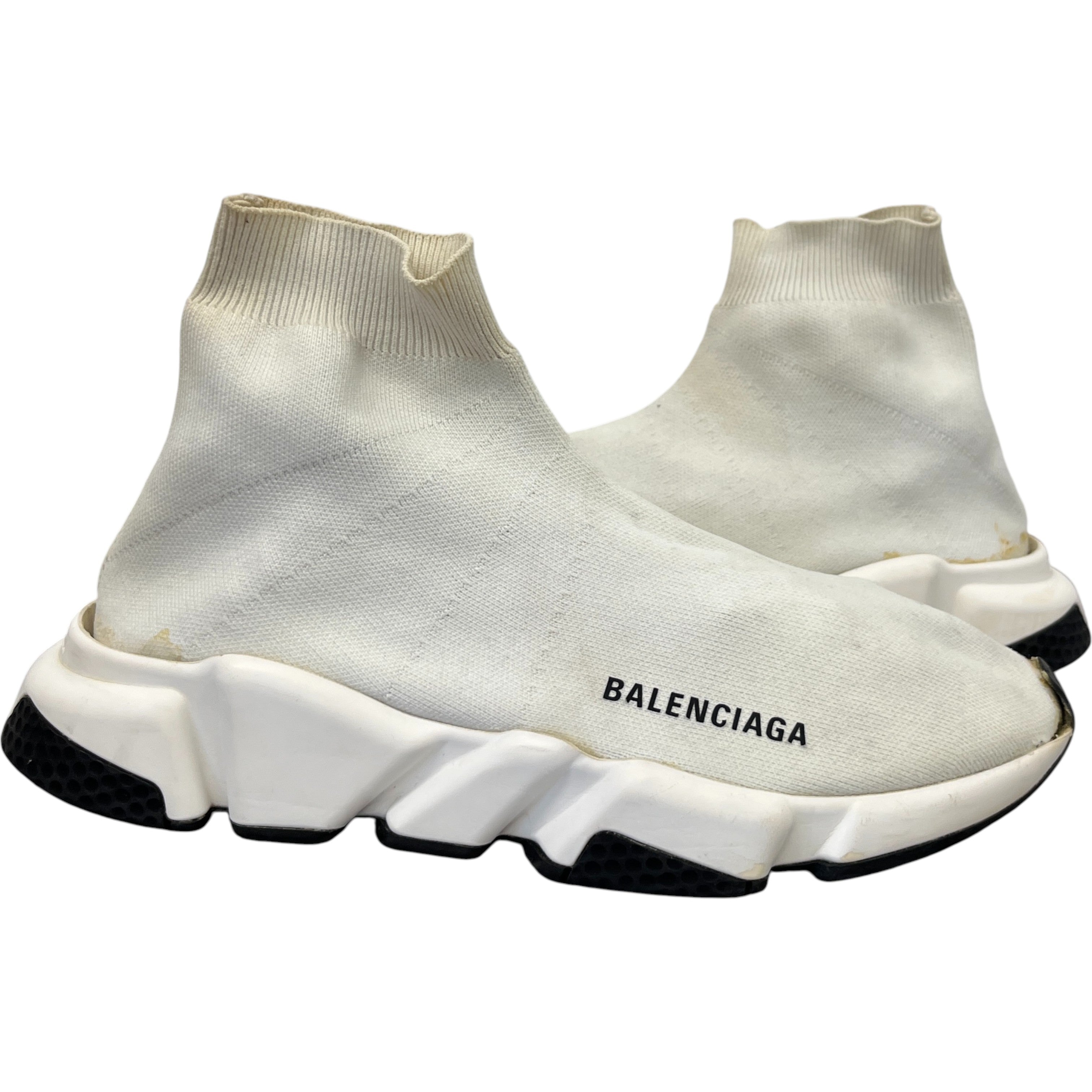 Men's Speed Sock High Trainers White Size EU 40 / UK 6
