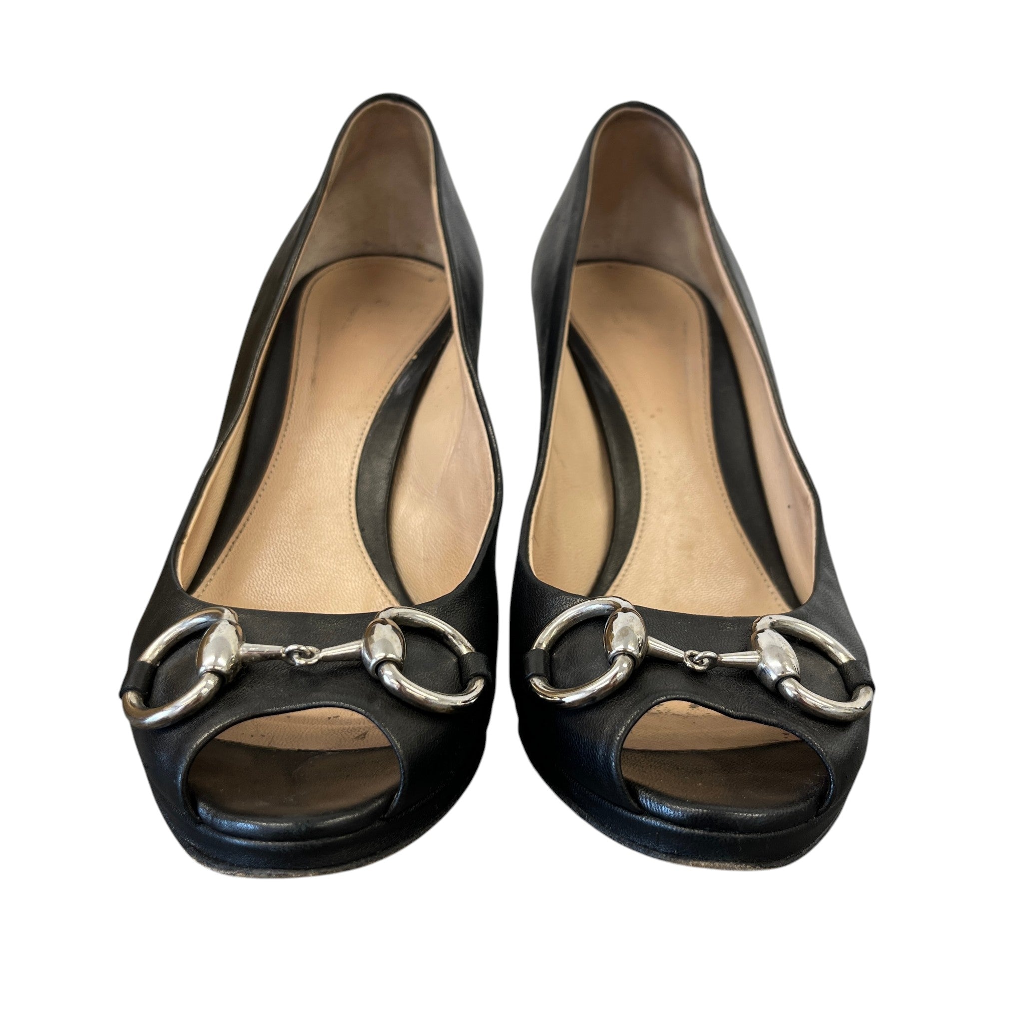 Women's Horsebit Pumbs Heels Black Size EU 37.5 / UK 4.5