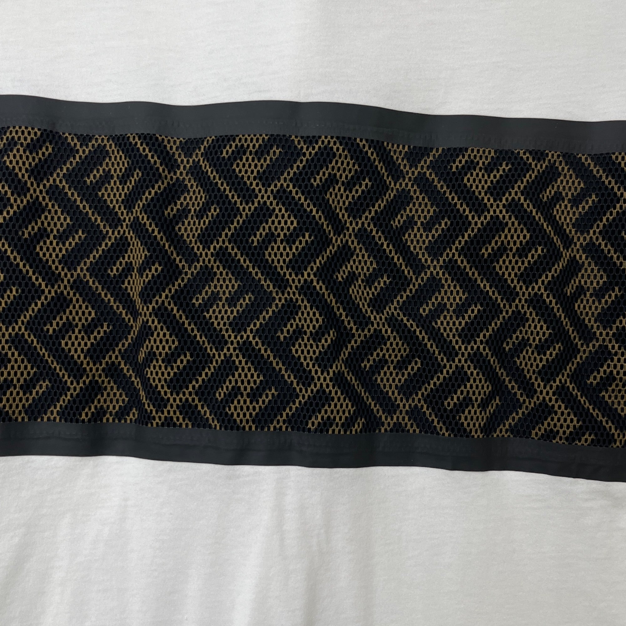 Men's Ff Monogram Logo T-Shirt White Size M