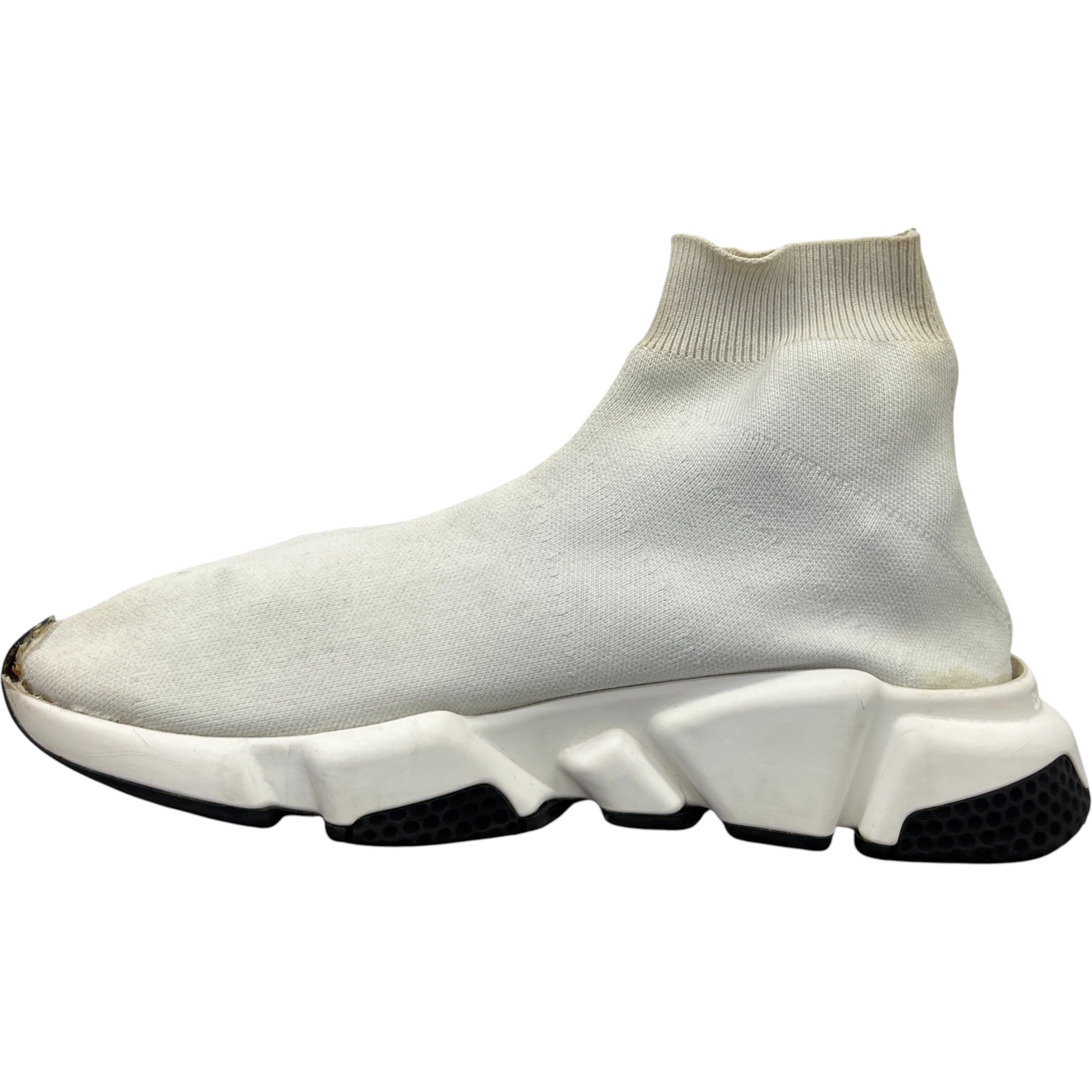 Men's Speed Sock High Trainers White Size EU 40 / UK 6