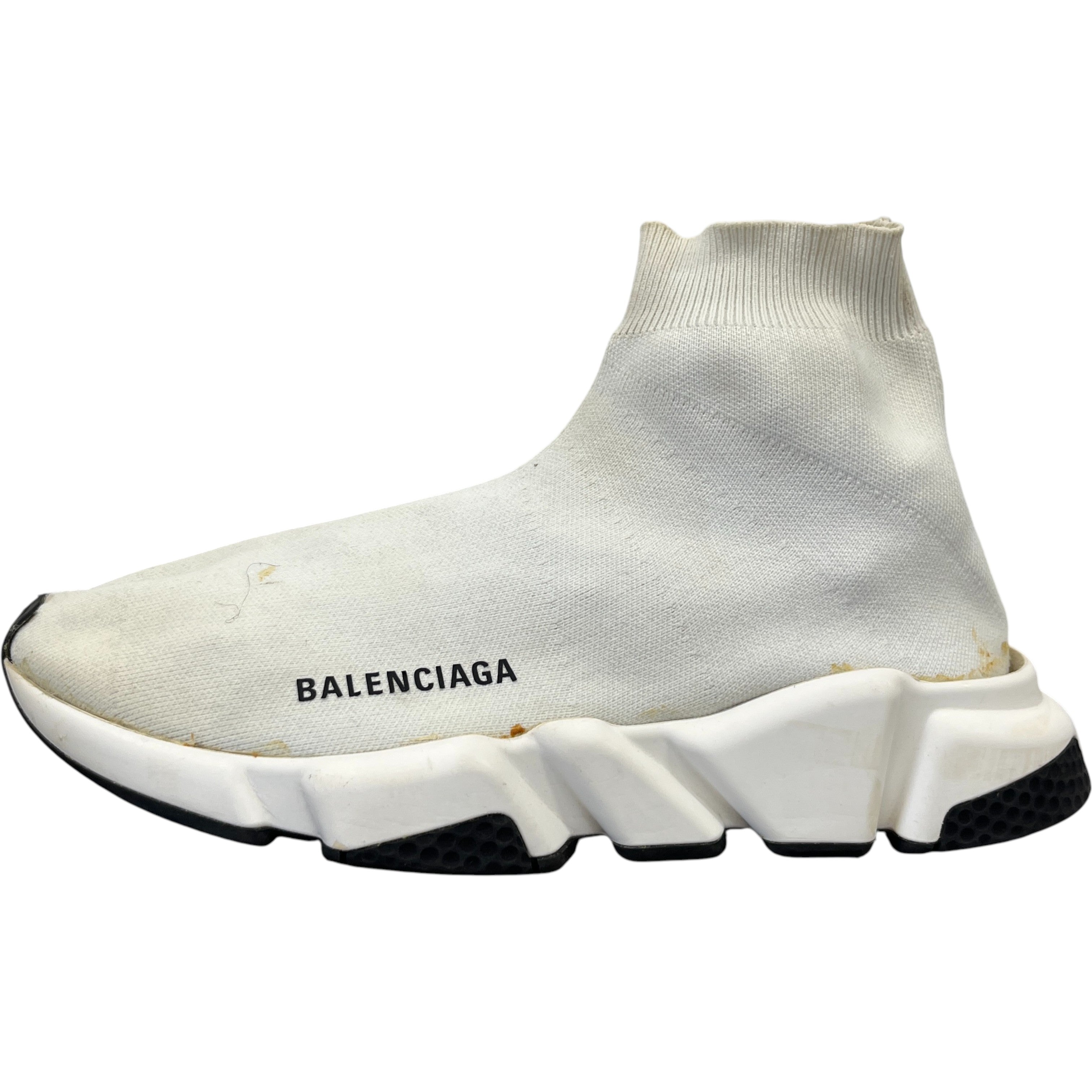 Men's Speed Sock High Trainers White Size EU 40 / UK 6