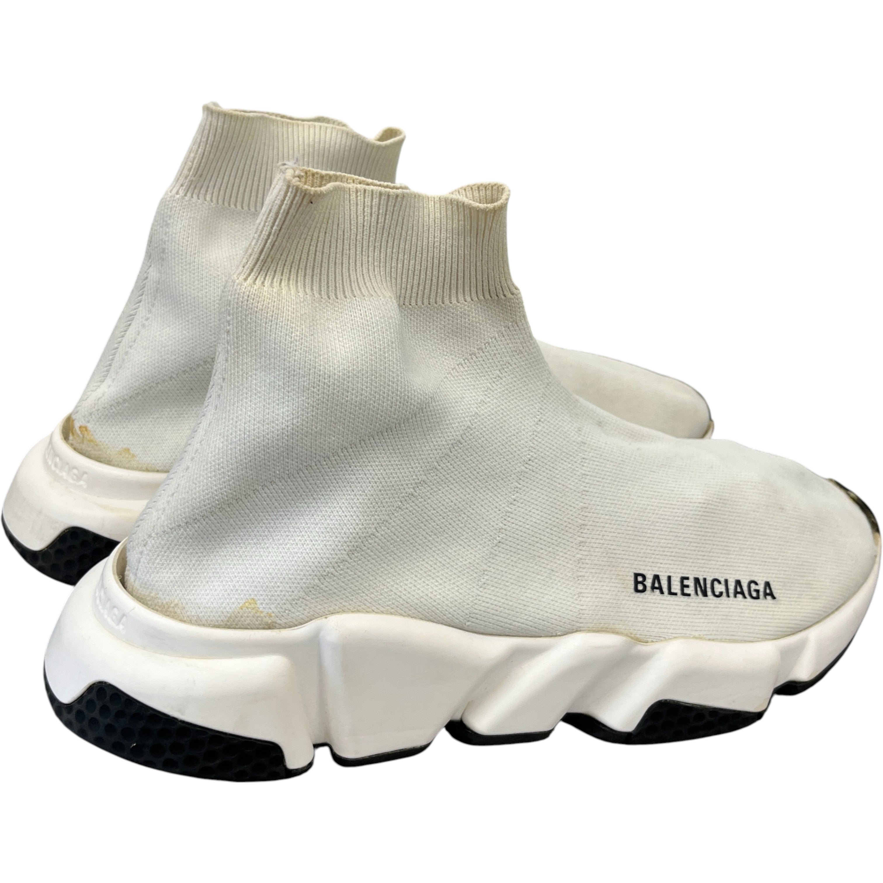 Men's Speed Sock High Trainers White Size EU 40 / UK 6