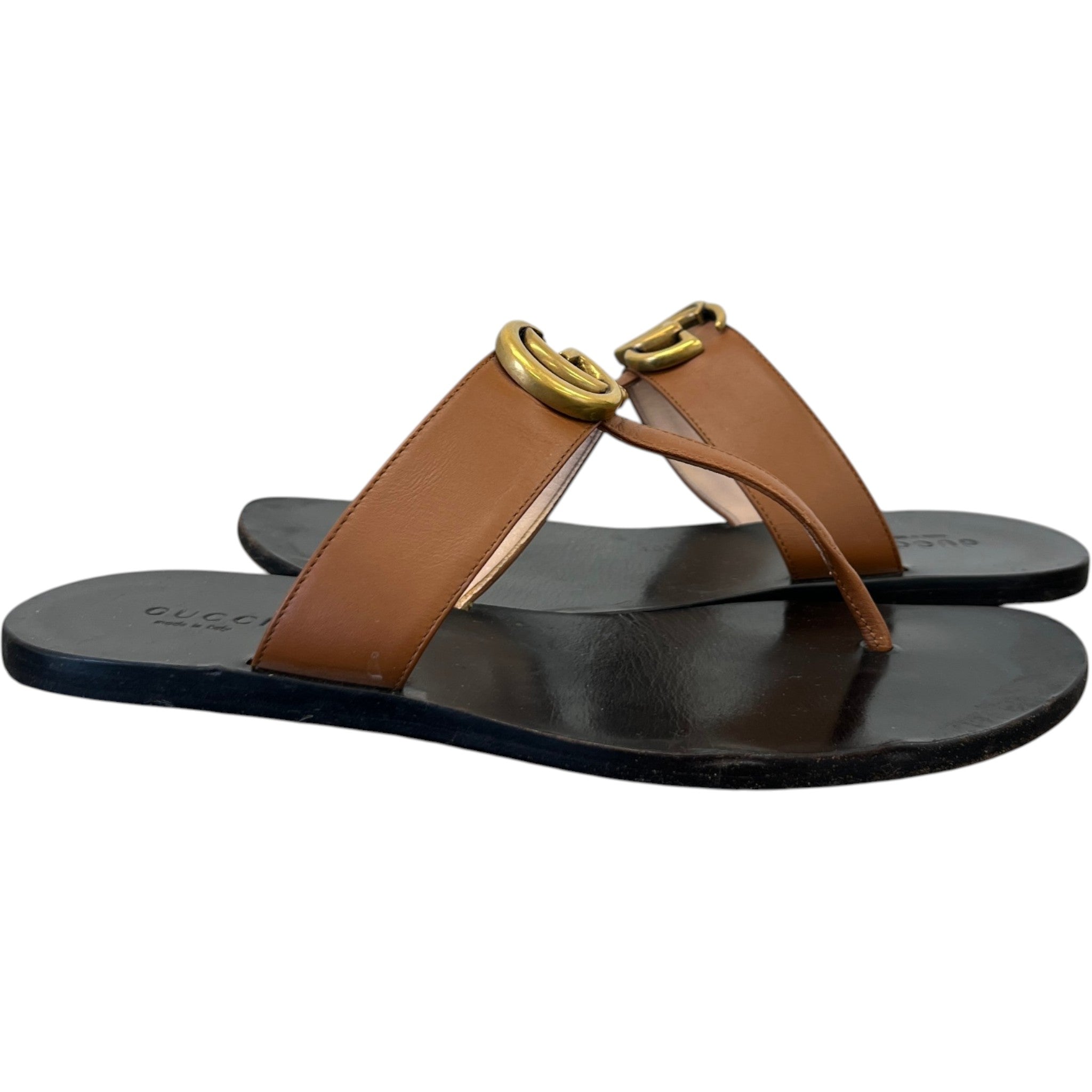 Women's Gg Marmont Sandals Brown Size EU 35.5 / UK 2.5