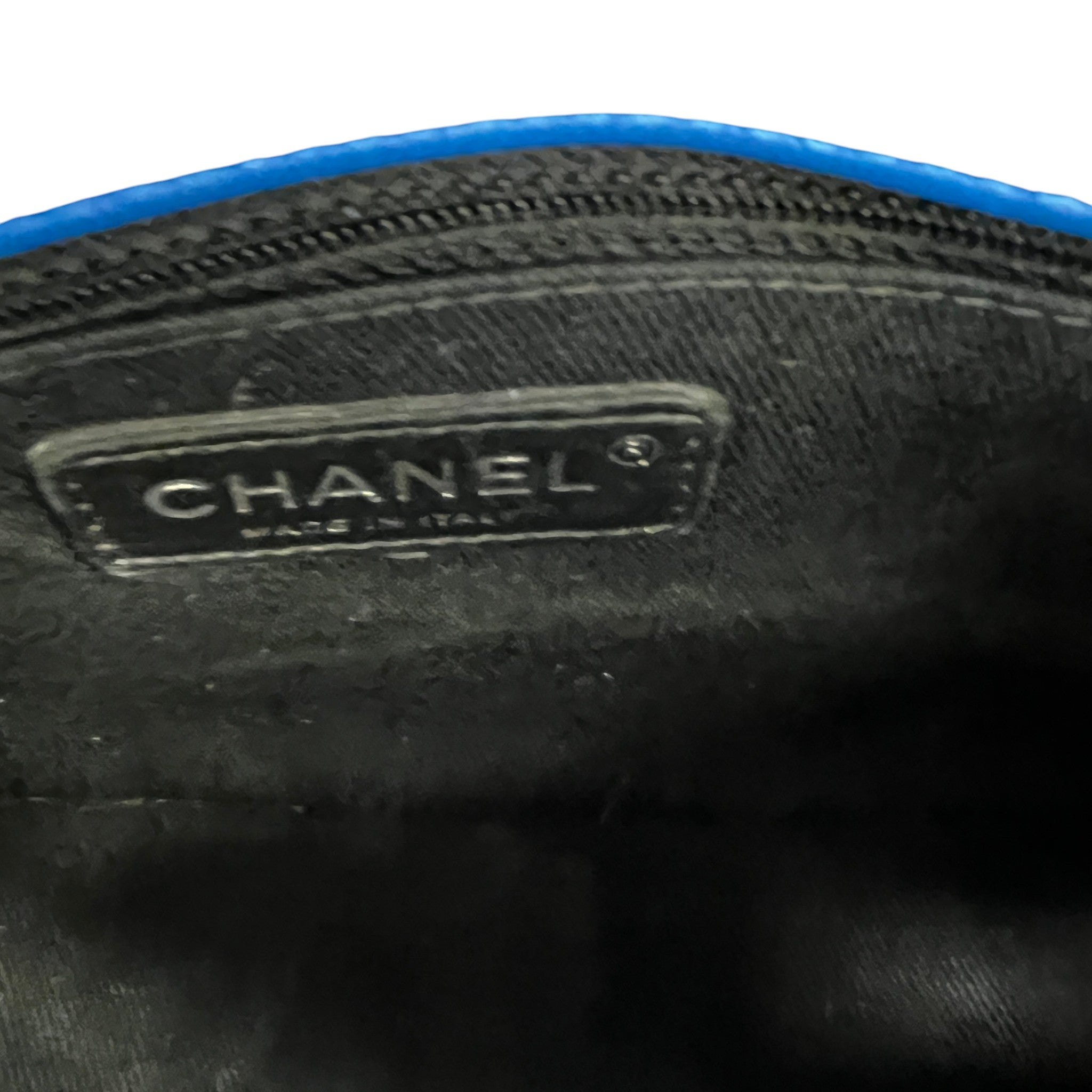 Women's Small Coco Shine Flap Patent Bag Blue
