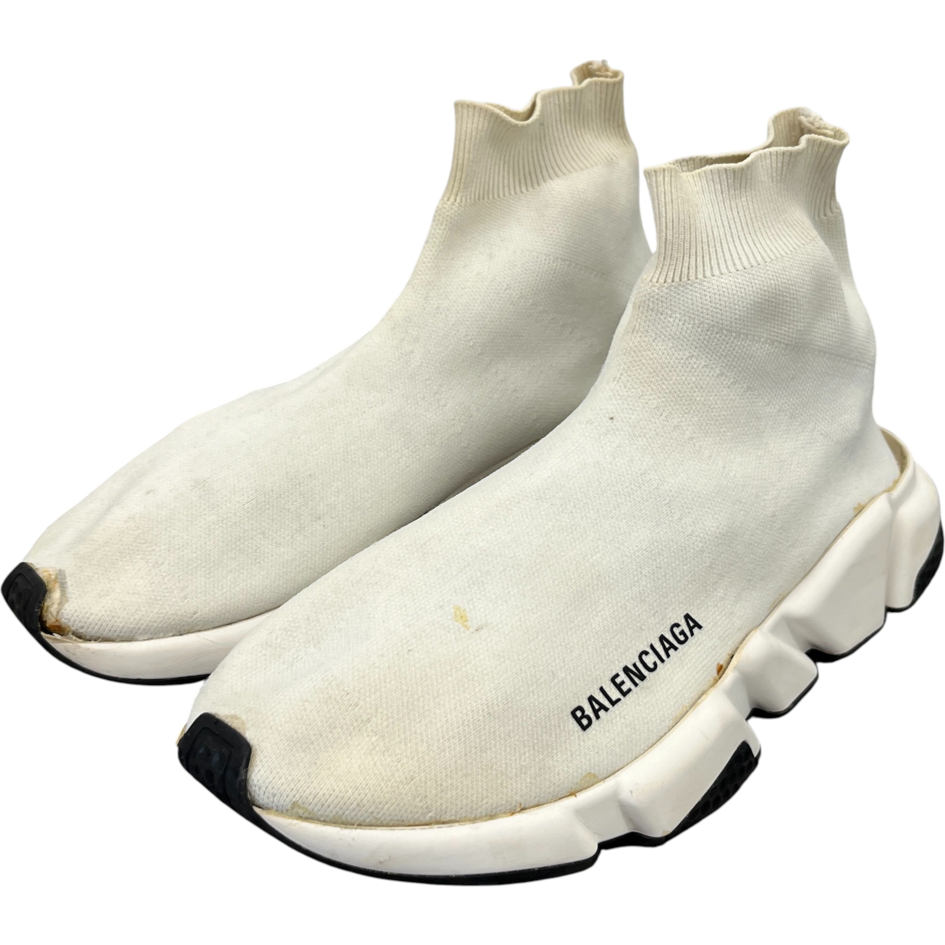 Men's Speed Sock High Trainers White Size EU 40 / UK 6