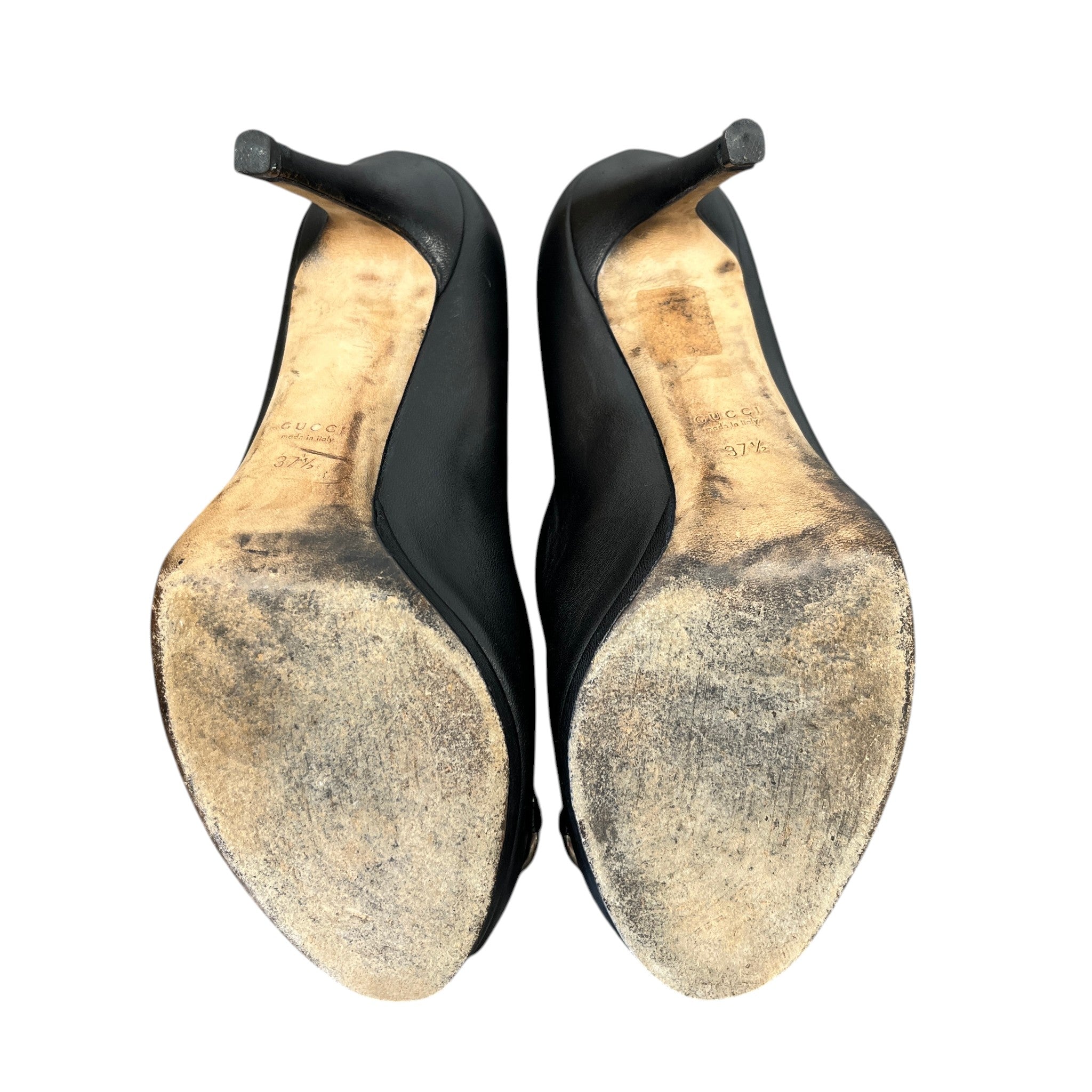 Women's Horsebit Pumbs Heels Black Size EU 37.5 / UK 4.5