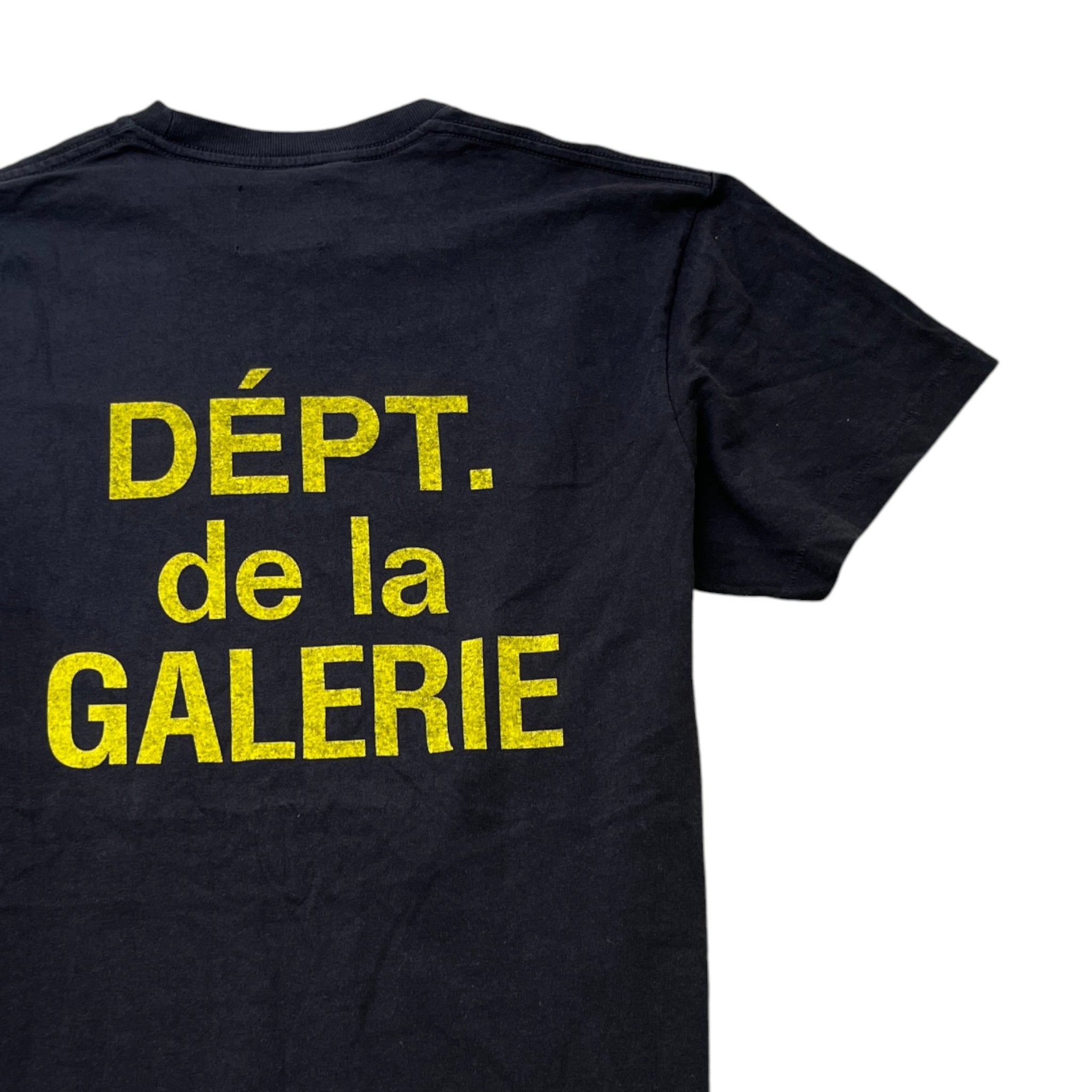 Men's French Logo Print T-Shirt Black Size M