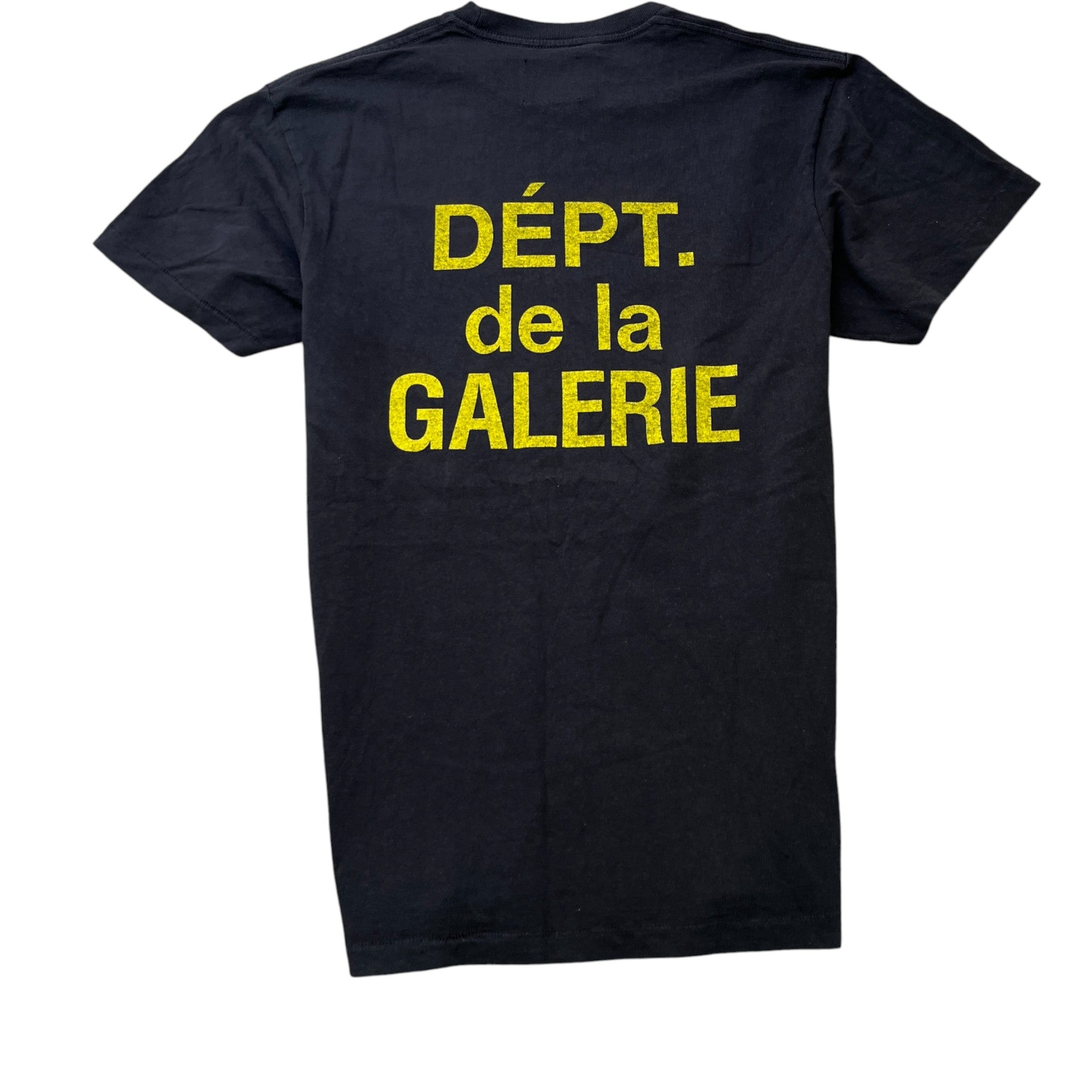 Men's French Logo Print T-Shirt Black Size M