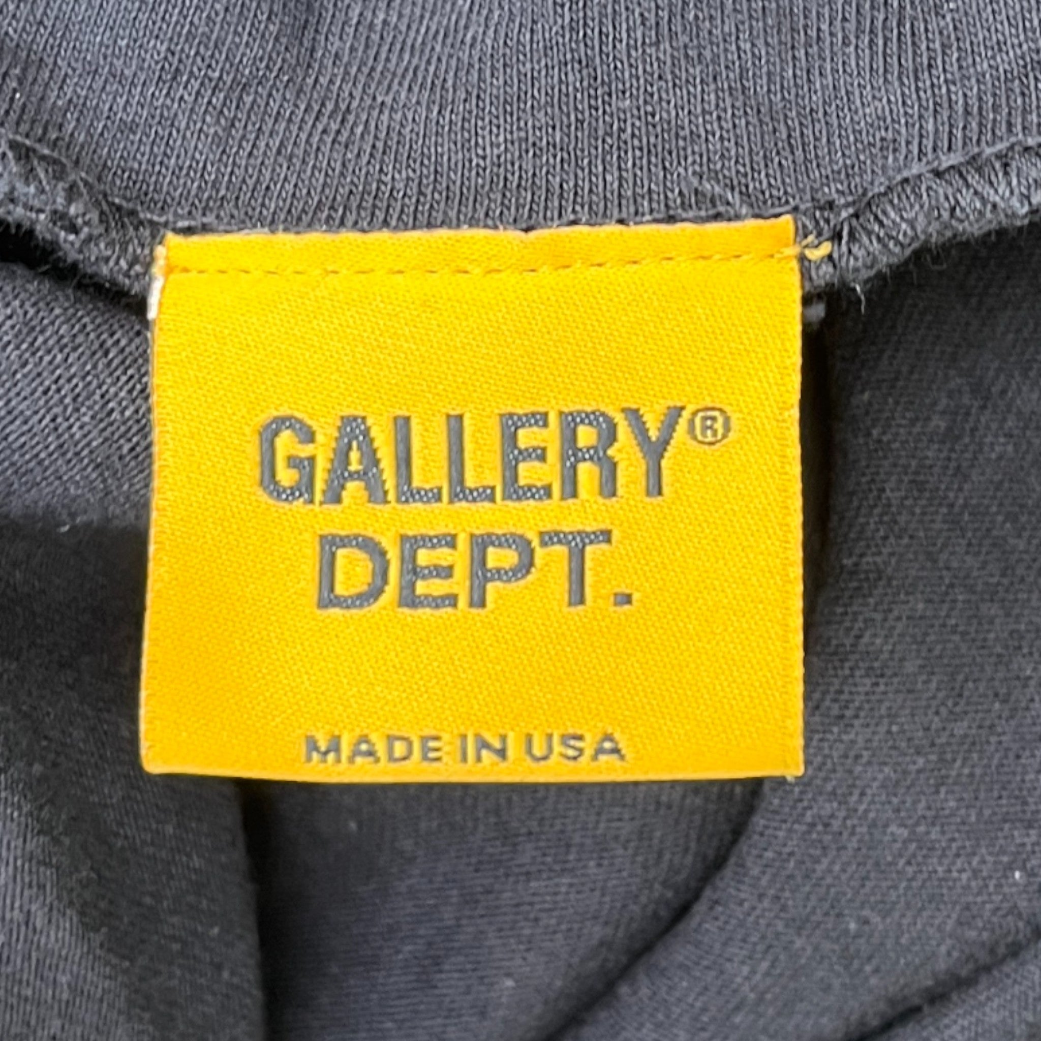 Men's French Logo Print T-Shirt Black Size M