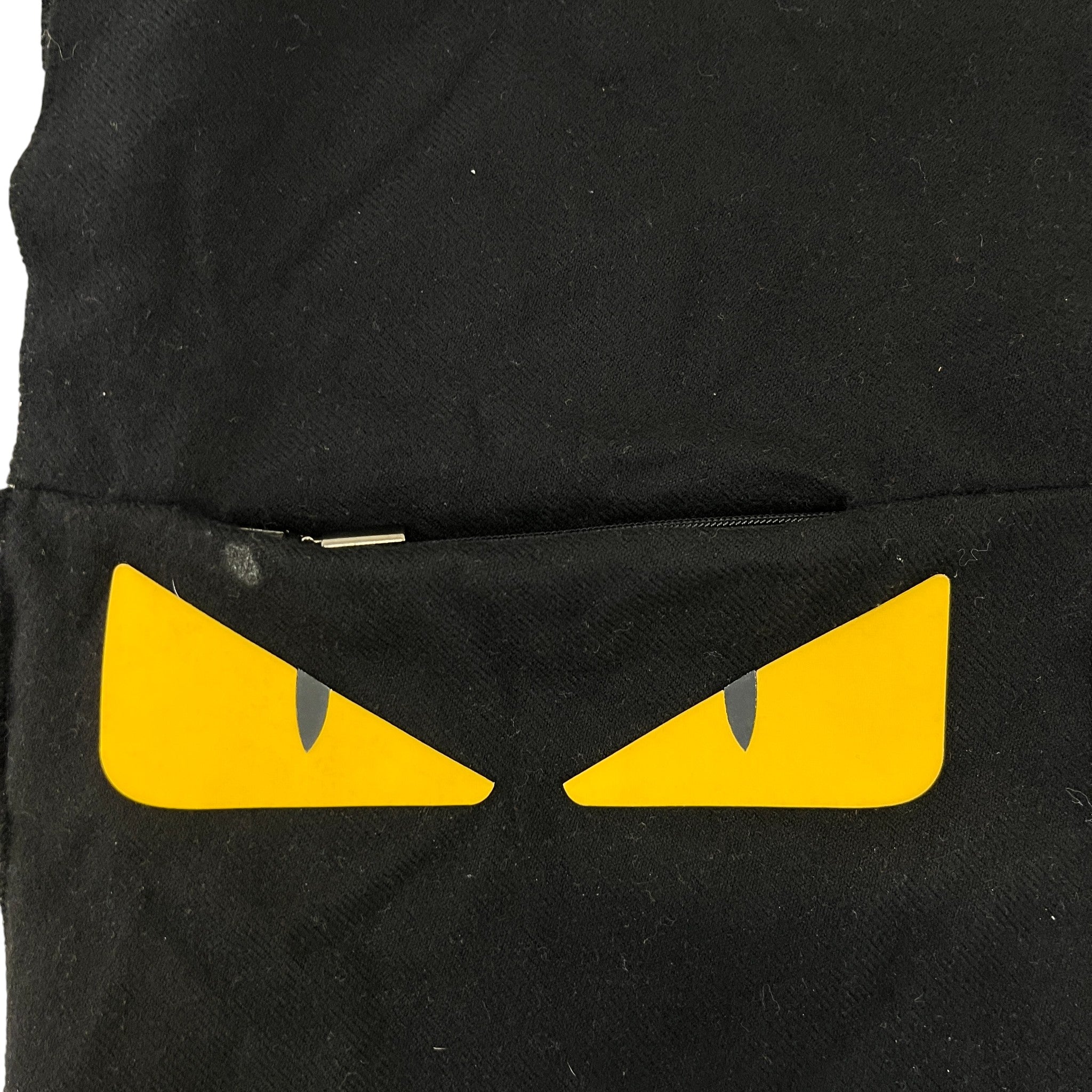 Men's Monster Eyes Zip Scarf Black
